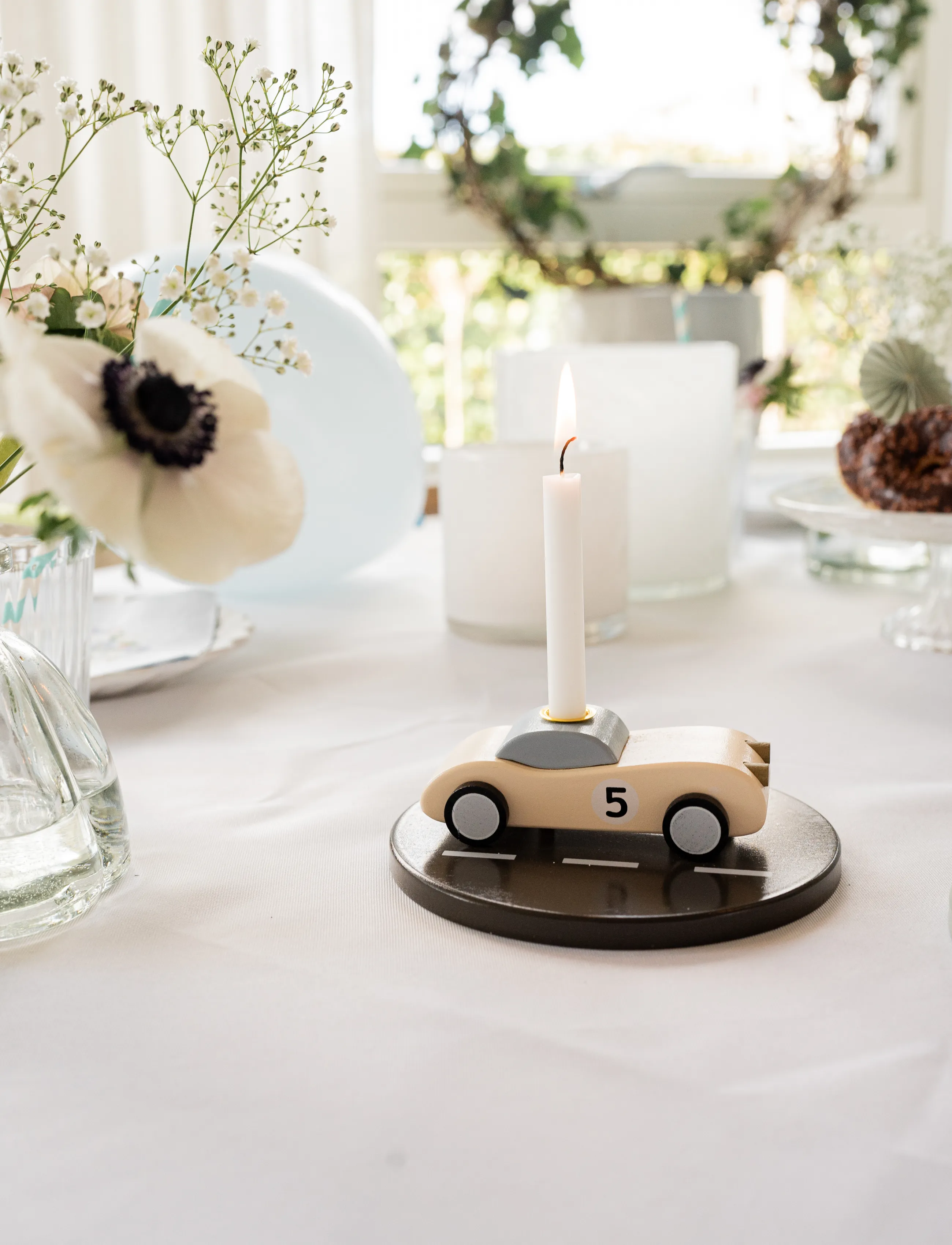 JaBaDaBaDo Candlestick Car, One Size, Kids Decor, Creme - Decoration Accessories-details, Kinder