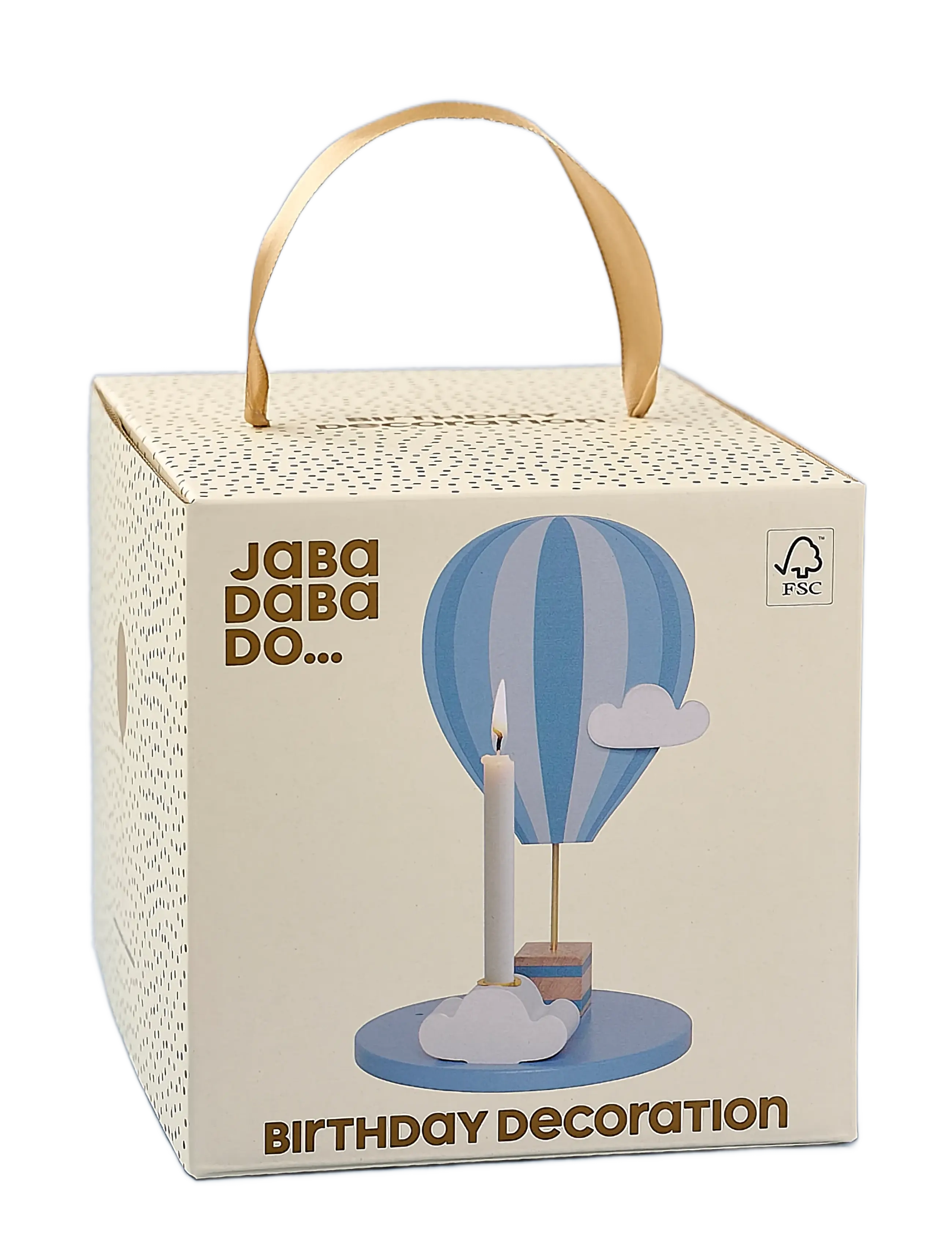JaBaDaBaDo - Candlestick air balloon blue - dekorative wohnaccessoires - blue - 2