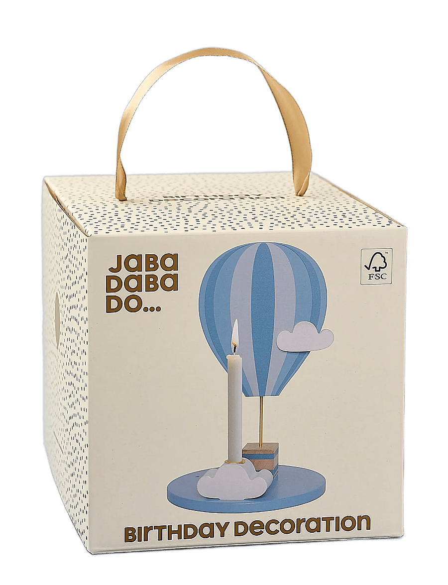 JaBaDaBaDo - Candlestick air balloon blue - dekorative wohnaccessoires - blue - 2