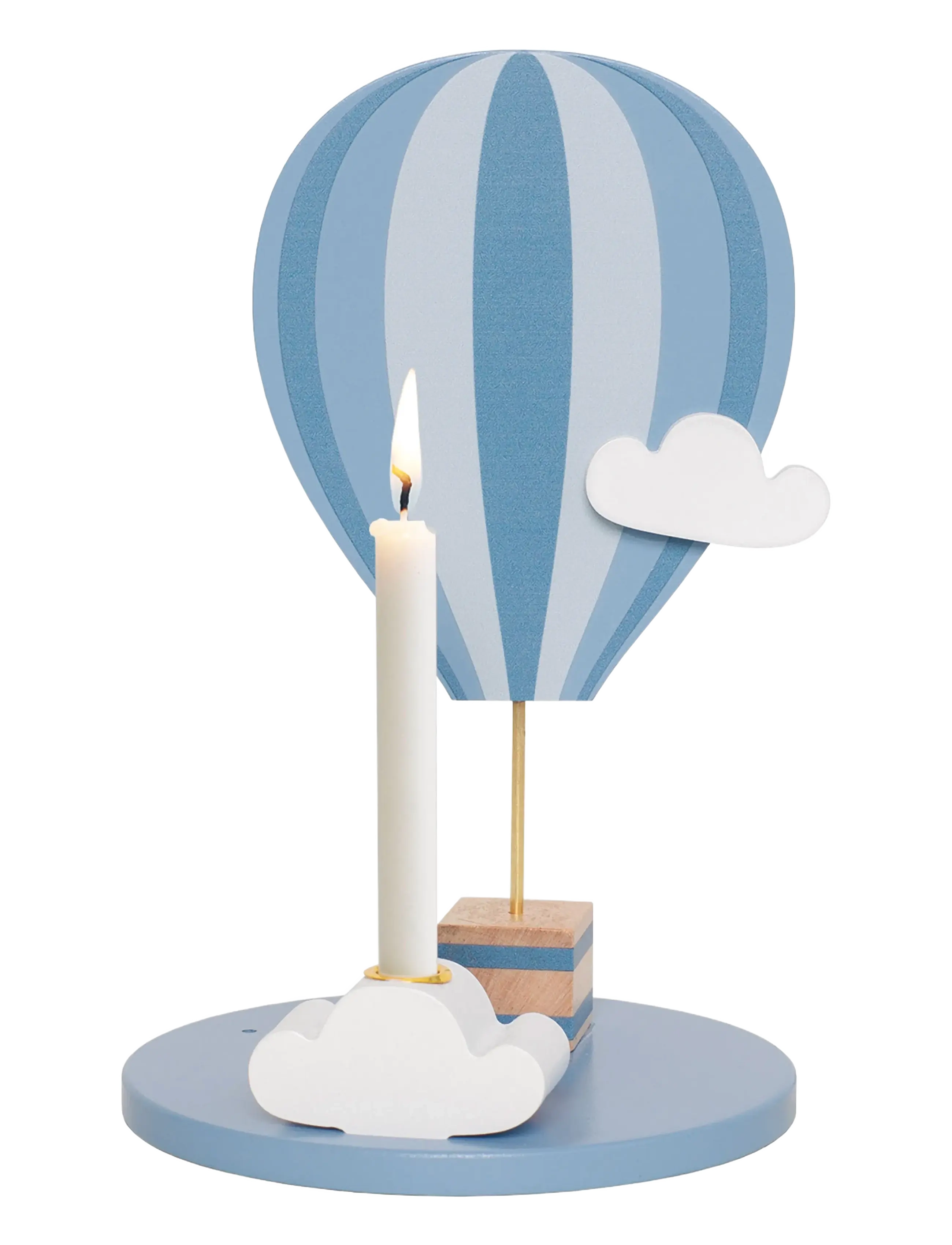 JaBaDaBaDo - Candlestick air balloon blue - dekorative wohnaccessoires - blue - 3
