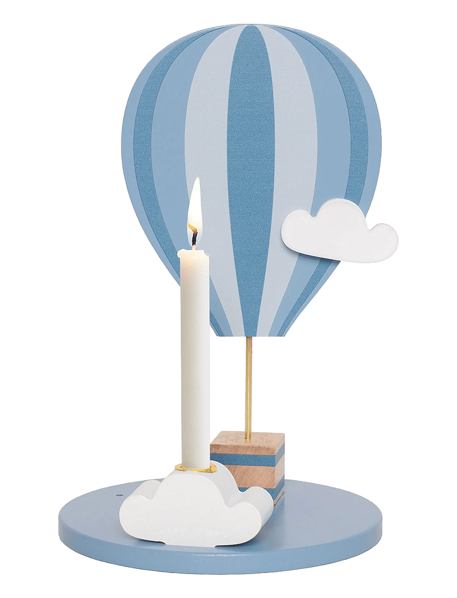 JaBaDaBaDo - Candlestick air balloon blue - dekorative wohnaccessoires - blue - 3