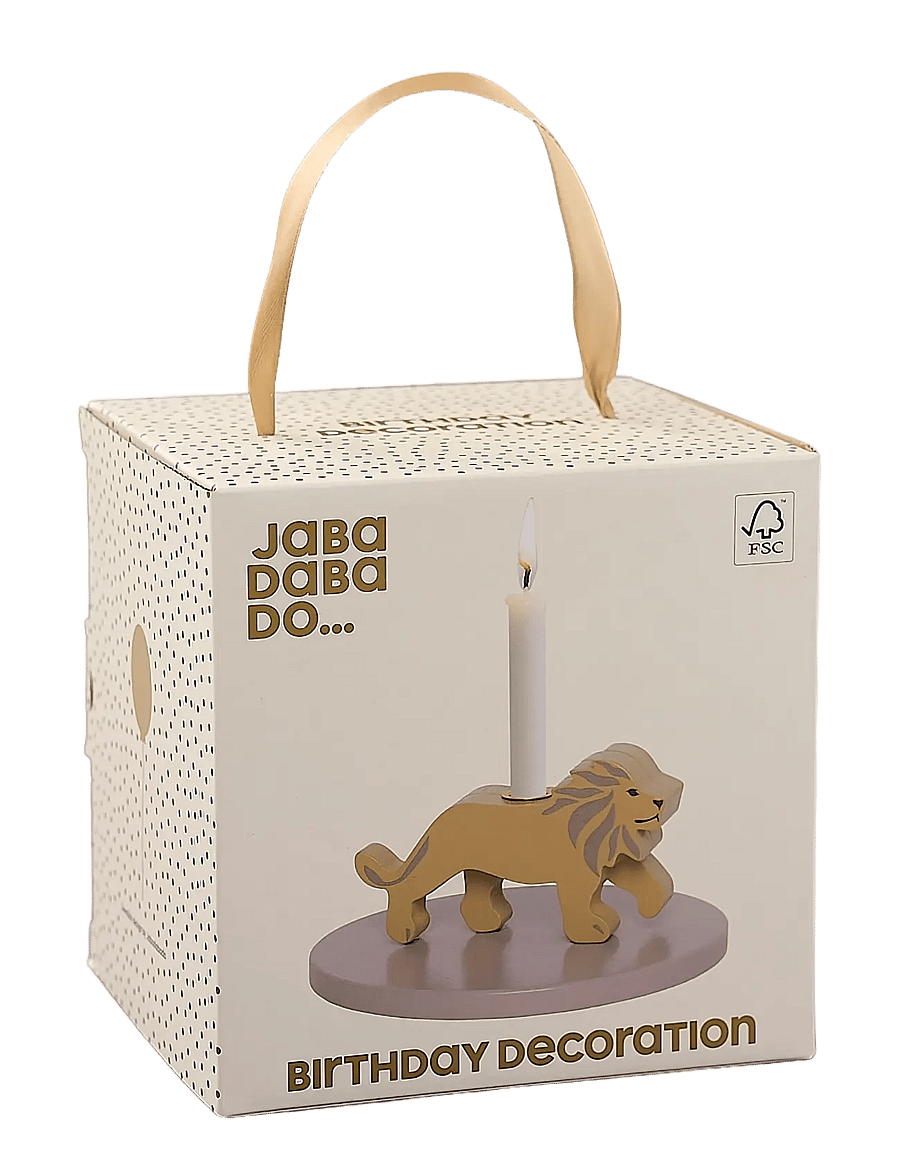 JaBaDaBaDo - Candlestick lion - multi coloured - 2