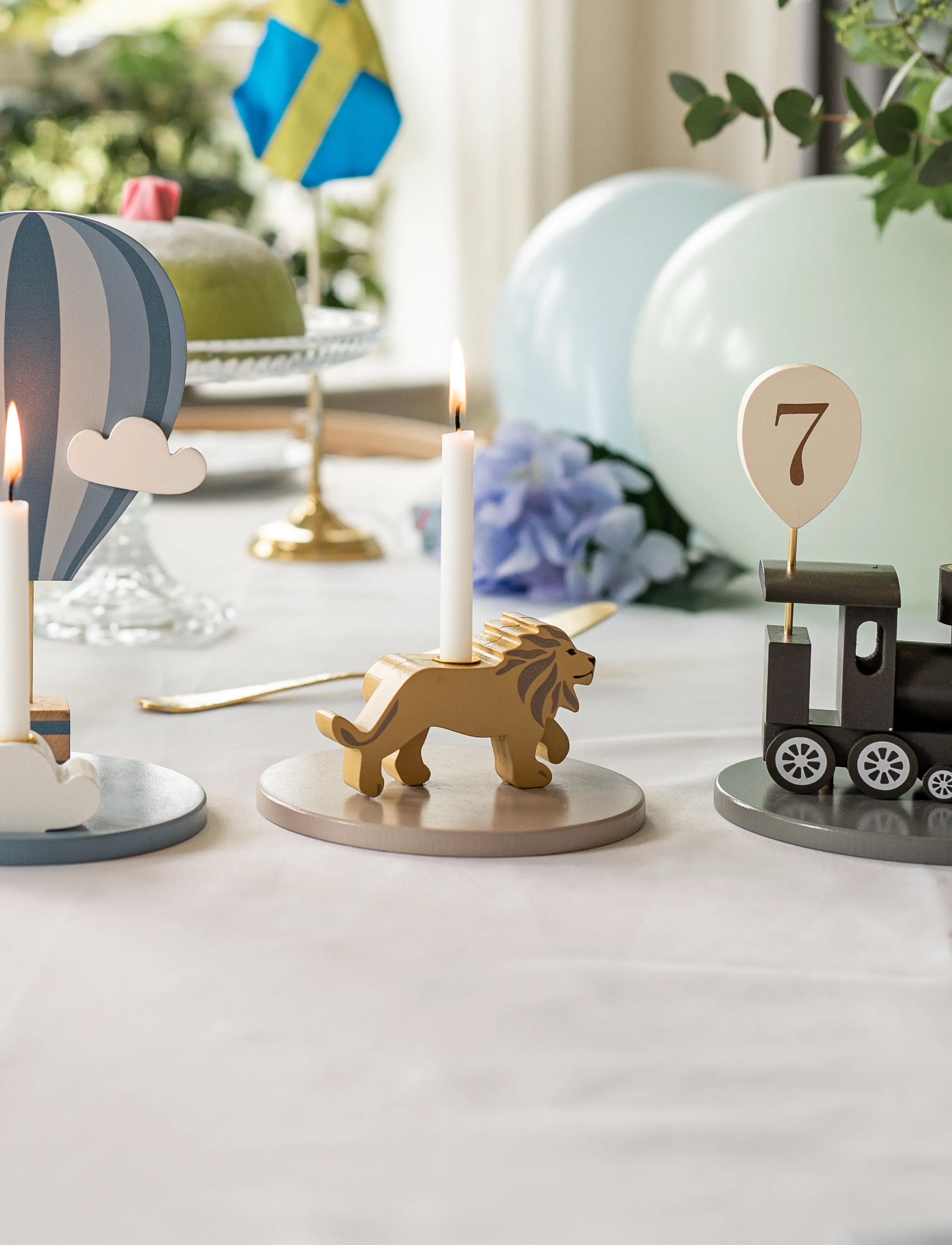 JaBaDaBaDo Candlestick Lion, One Size, Kids Decor, Gelb - Decoration Accessories-details, Kinder