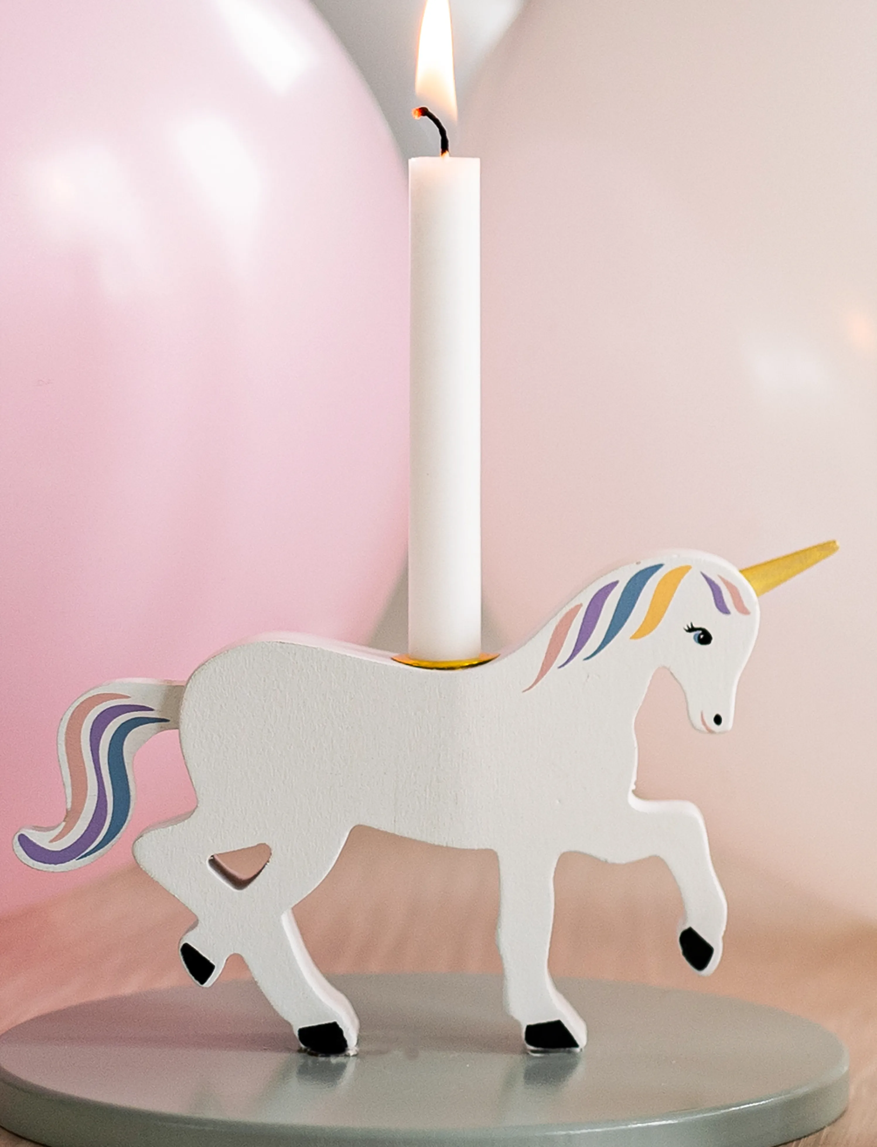 JaBaDaBaDo Candlestick Unicorn, One Size, Kids Decor, Weiß - Decoration Accessories-details, Kinder