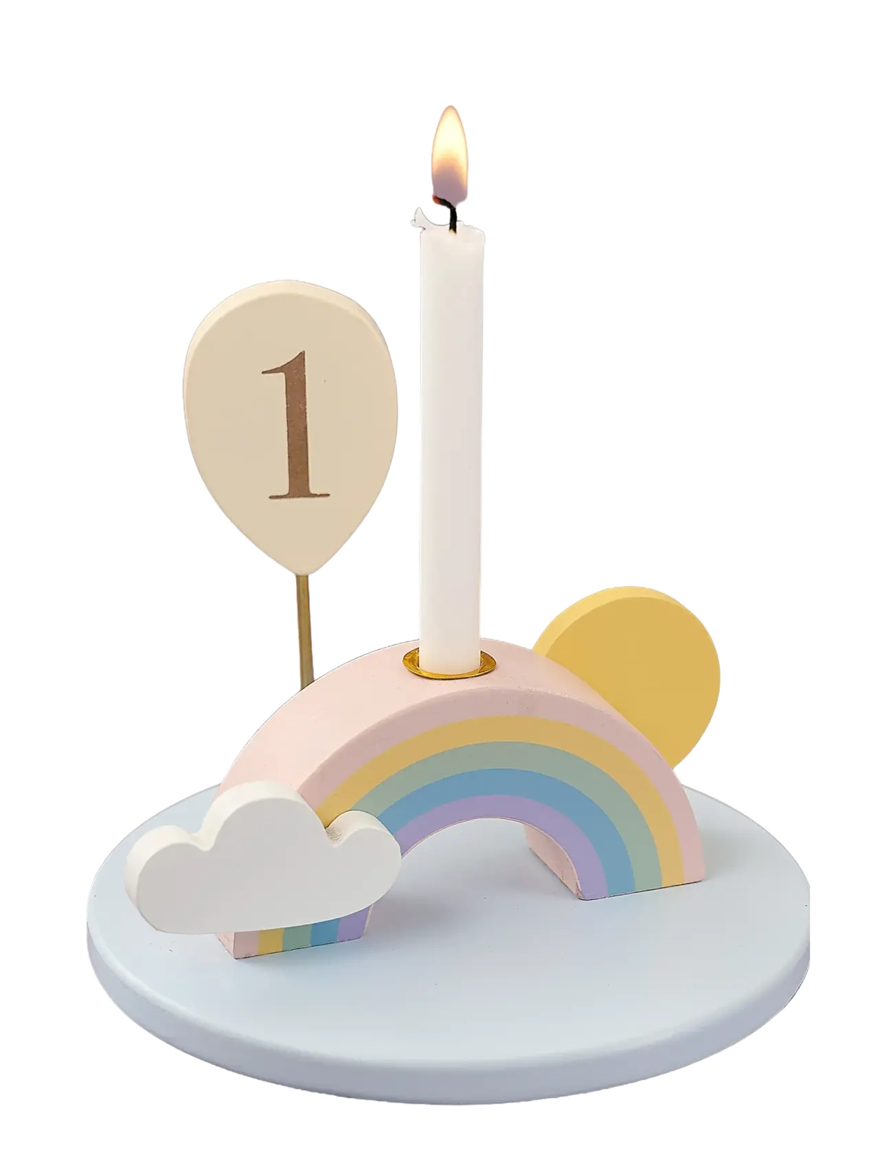 JaBaDaBaDo Candlestick Rainbow, One Size, Kids Decor, Mehrfarbig/gemustert - Decoration Accessories-details, Kinder
