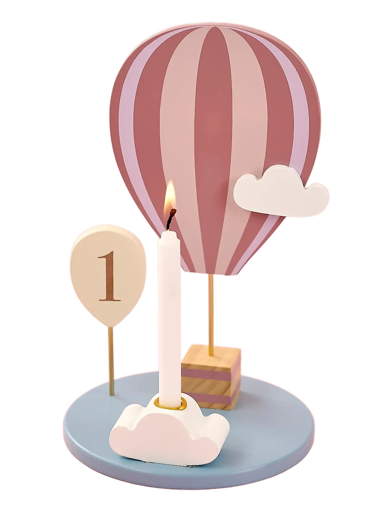 JaBaDaBaDo Candlestick Air Balloon Pink, One Size, Pink, Børneindretning > Dekorationstilbehør-Detaljer, Børn