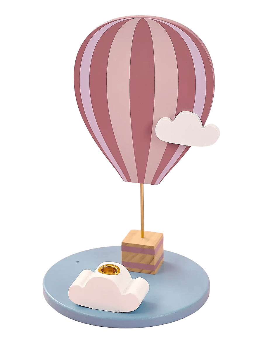 JaBaDaBaDo - Candlestick air balloon pink - akcesoria dekoracyjne - pink - 1