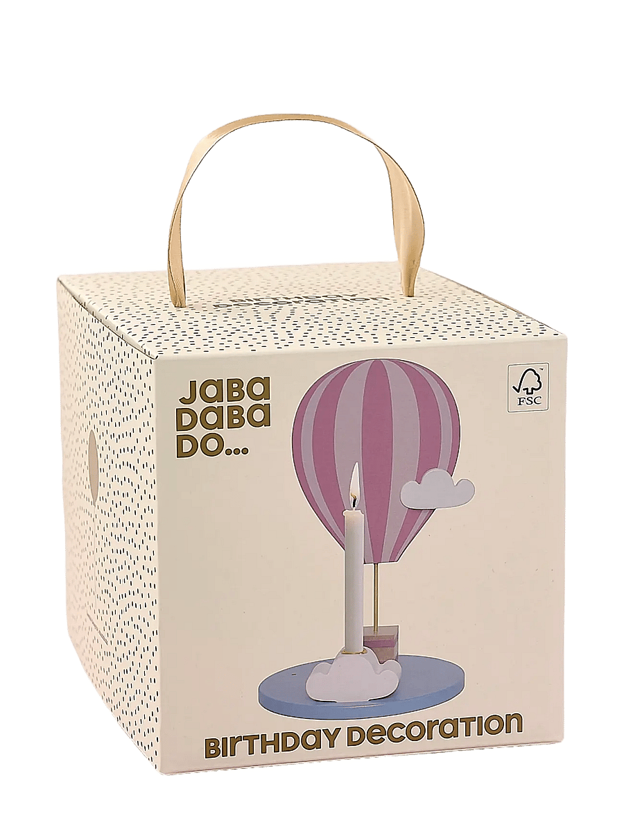 JaBaDaBaDo - Candlestick air balloon pink - akcesoria dekoracyjne - pink - 2