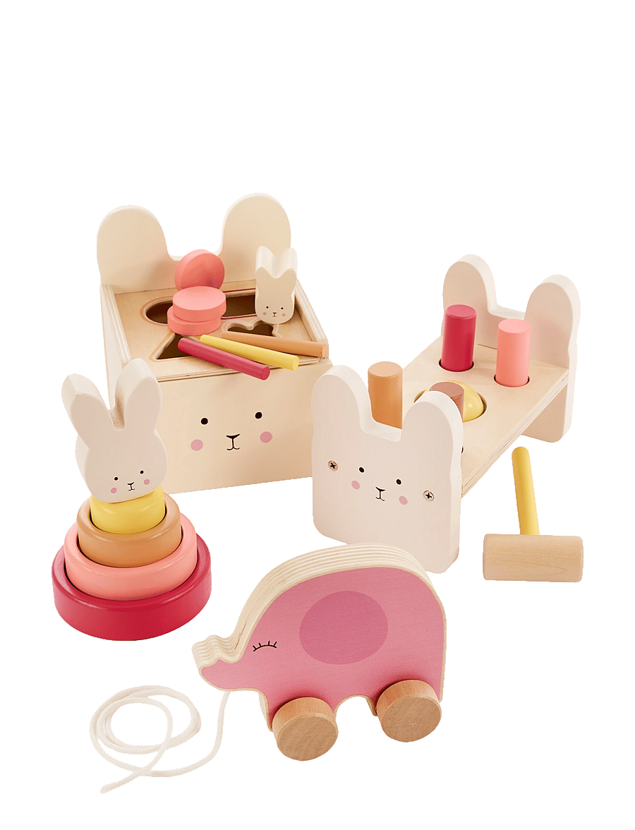 JaBaDaBaDo - Play & learn box Bunny - pædagogisk legetøj - multi coloured - 0