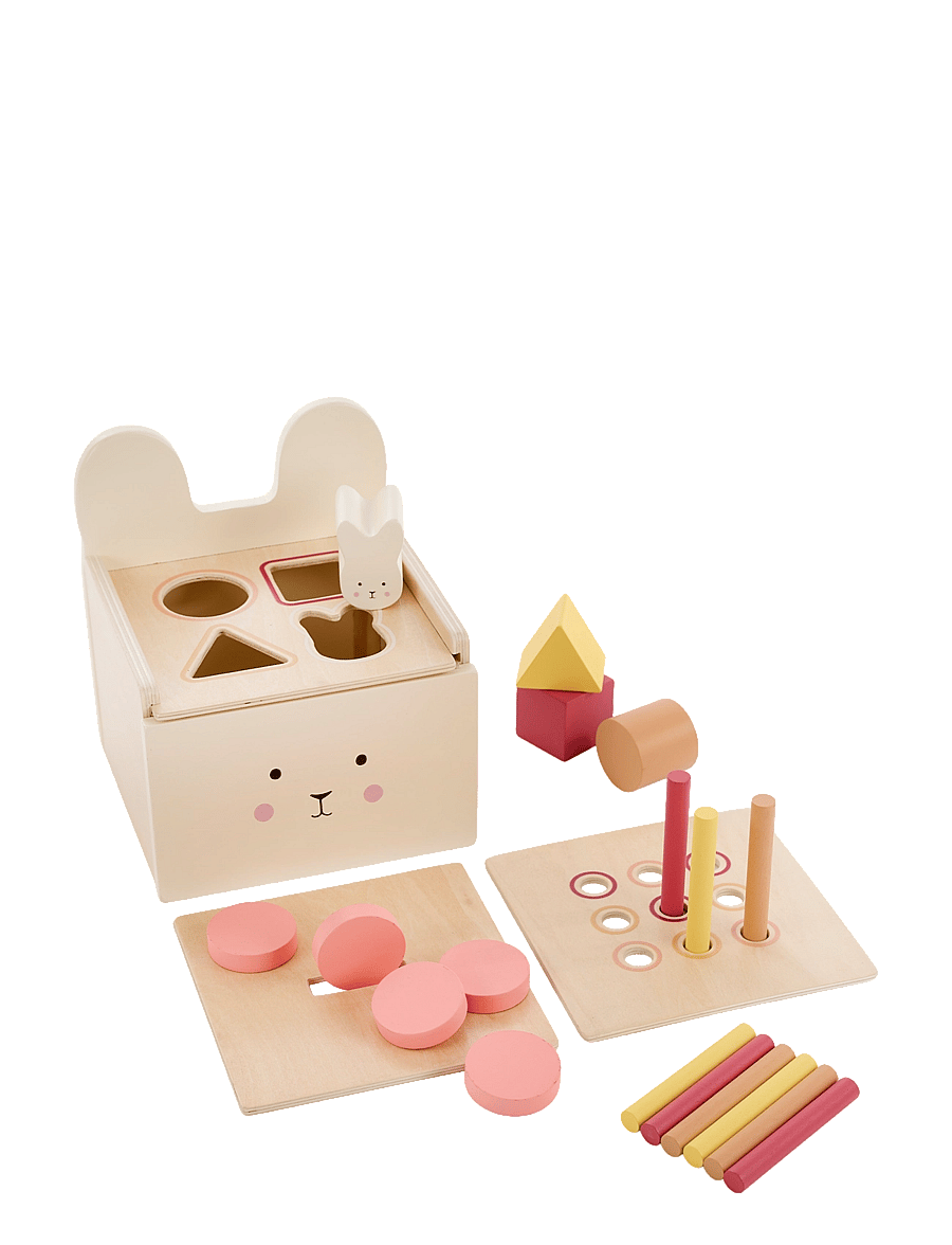 JaBaDaBaDo - Play & learn box Bunny - pædagogisk legetøj - multi coloured - 1