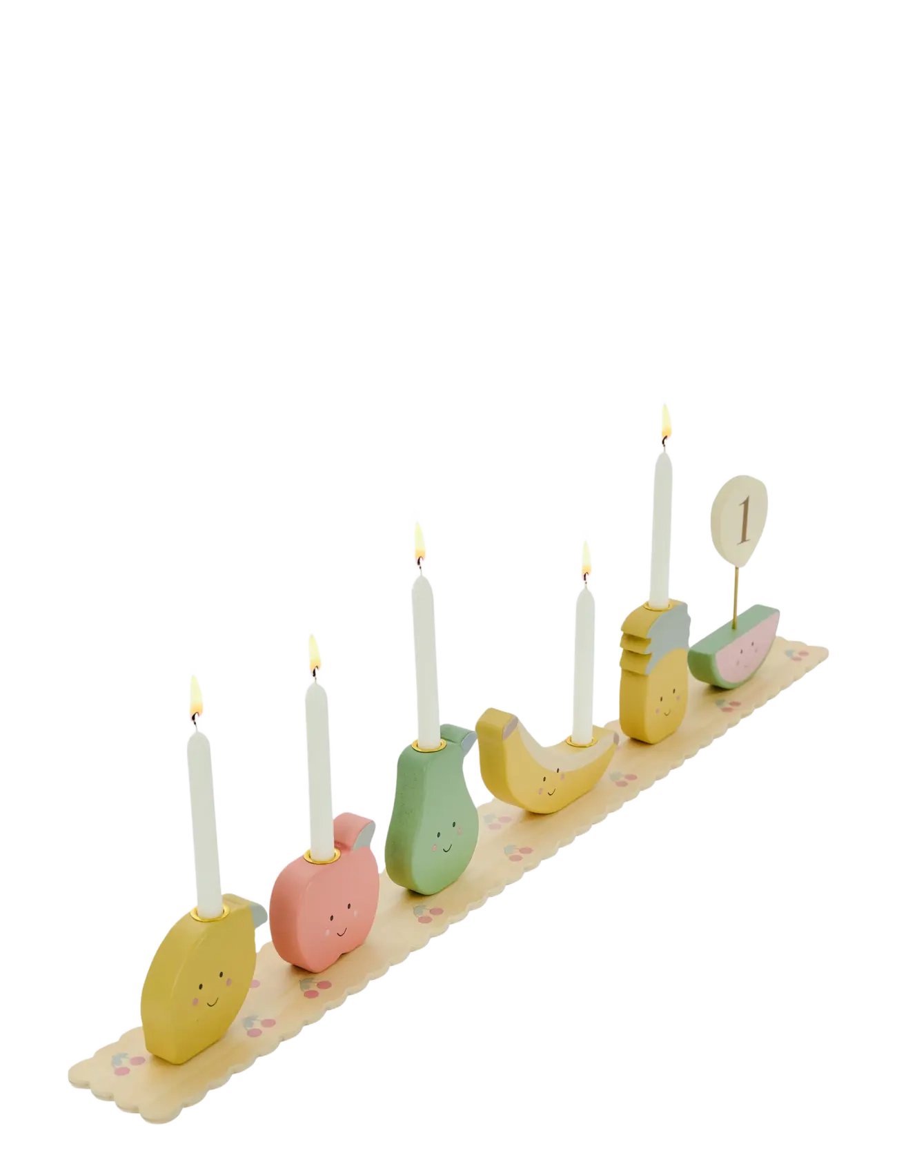 JaBaDaBaDo Birthday train fruits - Dekorative Wohnaccessoires - MULTI COLOUR / multi