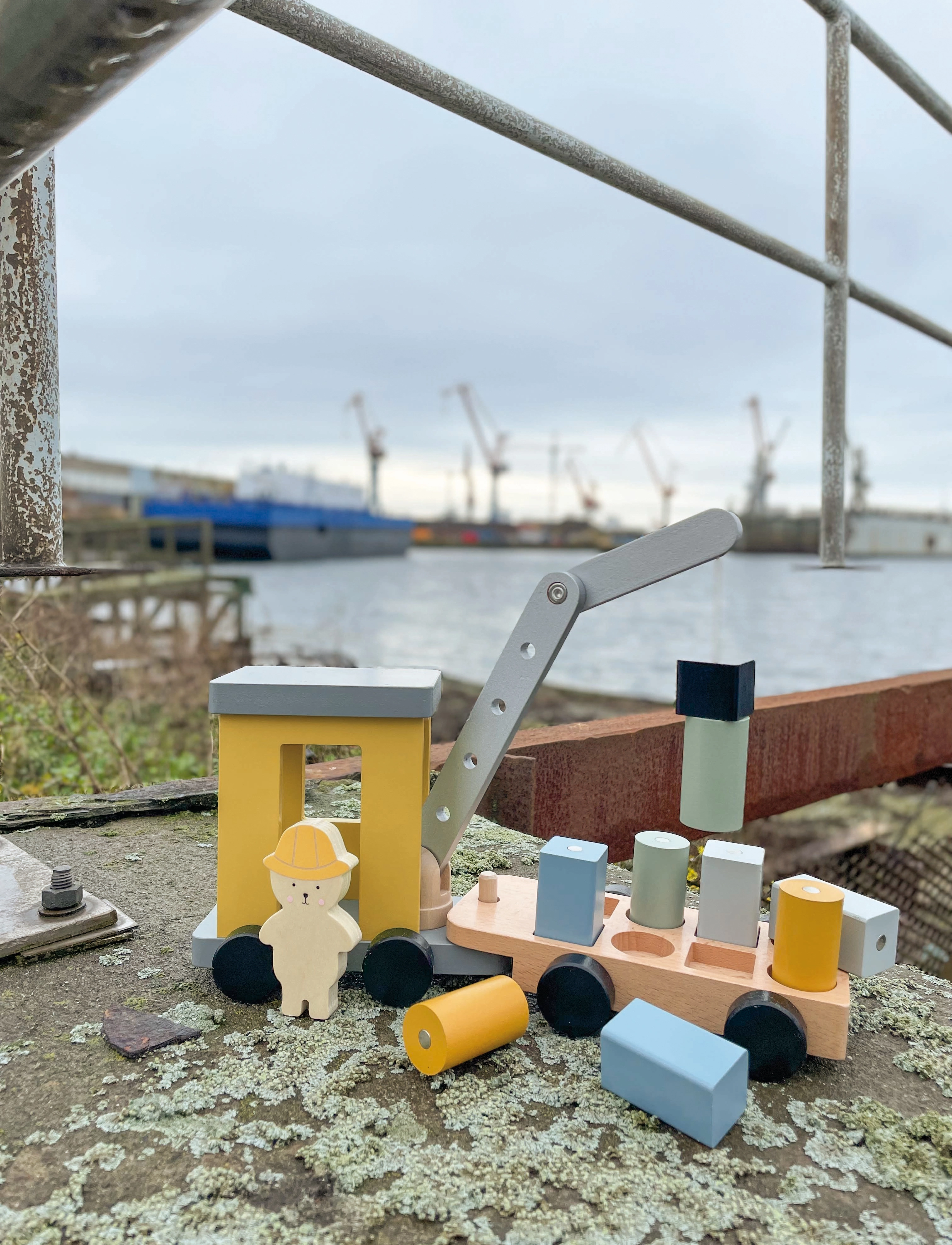 JaBaDaBaDo Crane With Magnet, Construction Cars, Multi/mønstret, Str: ONE SIZE