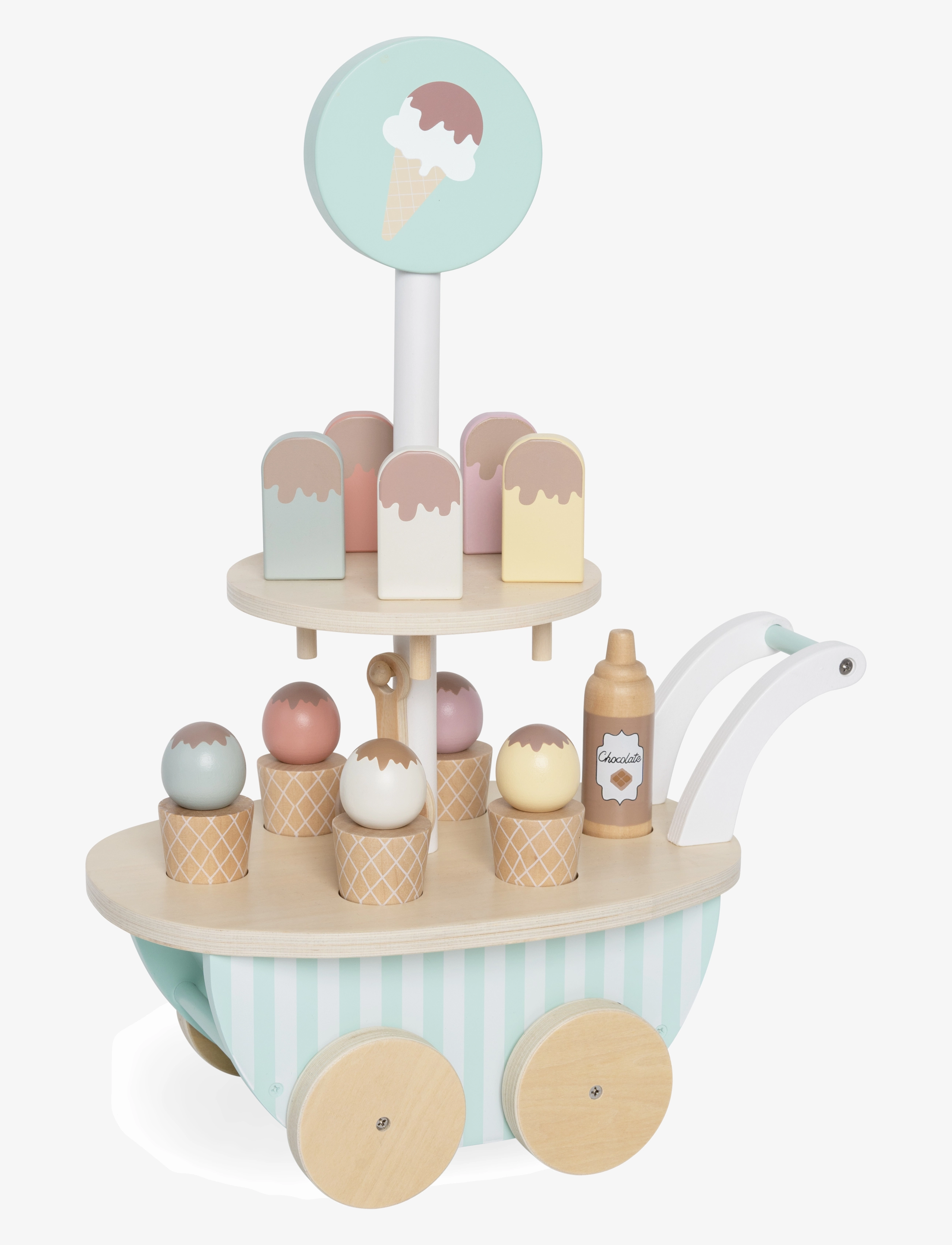JABADABADO Ice Cream Trolley Stripes Patterned - One Size - Kinder