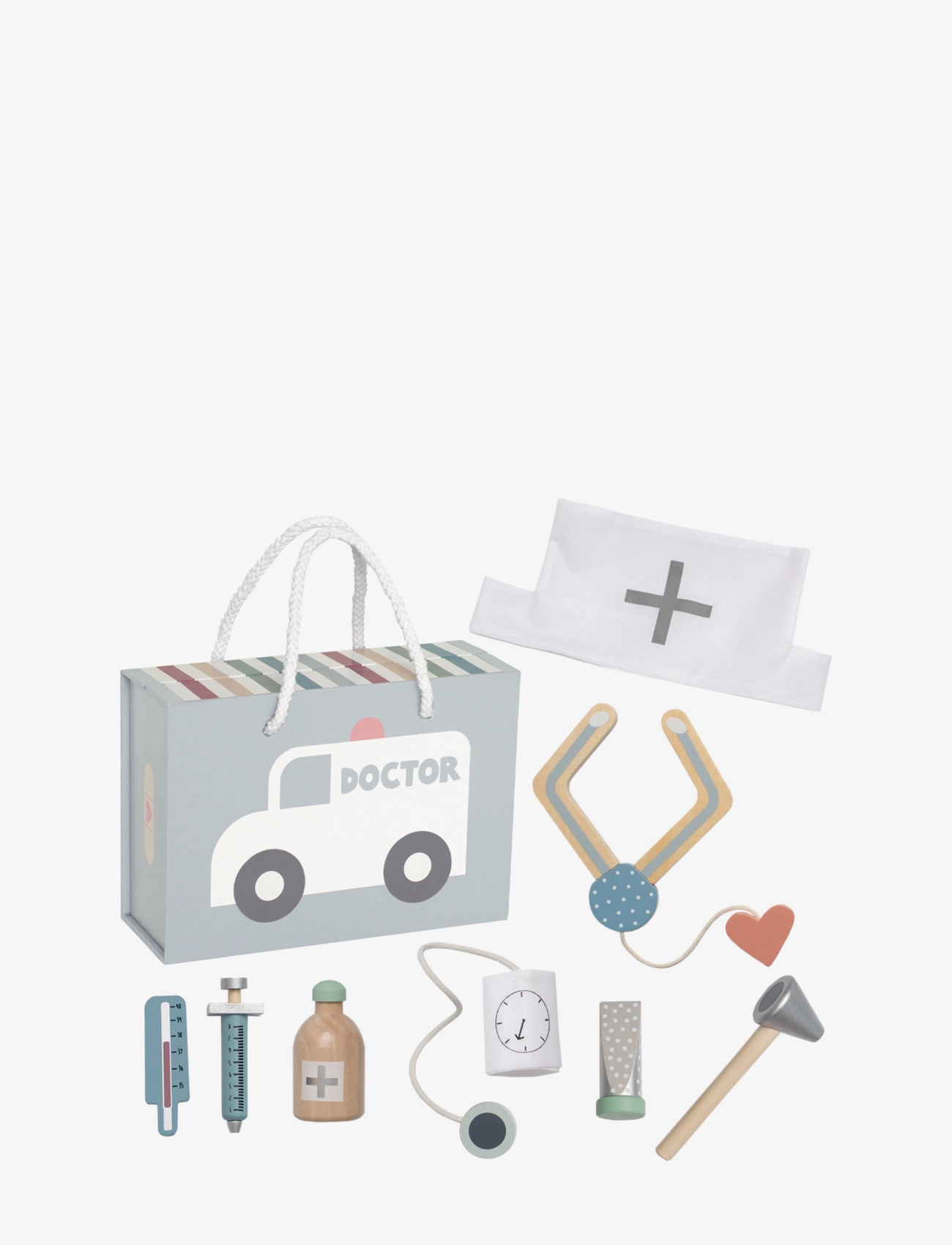 JaBaDaBaDo Doctor's Bag Grey, Børn, Kids Doctor Kit, Multi/mønstret, Str: ONE SIZE