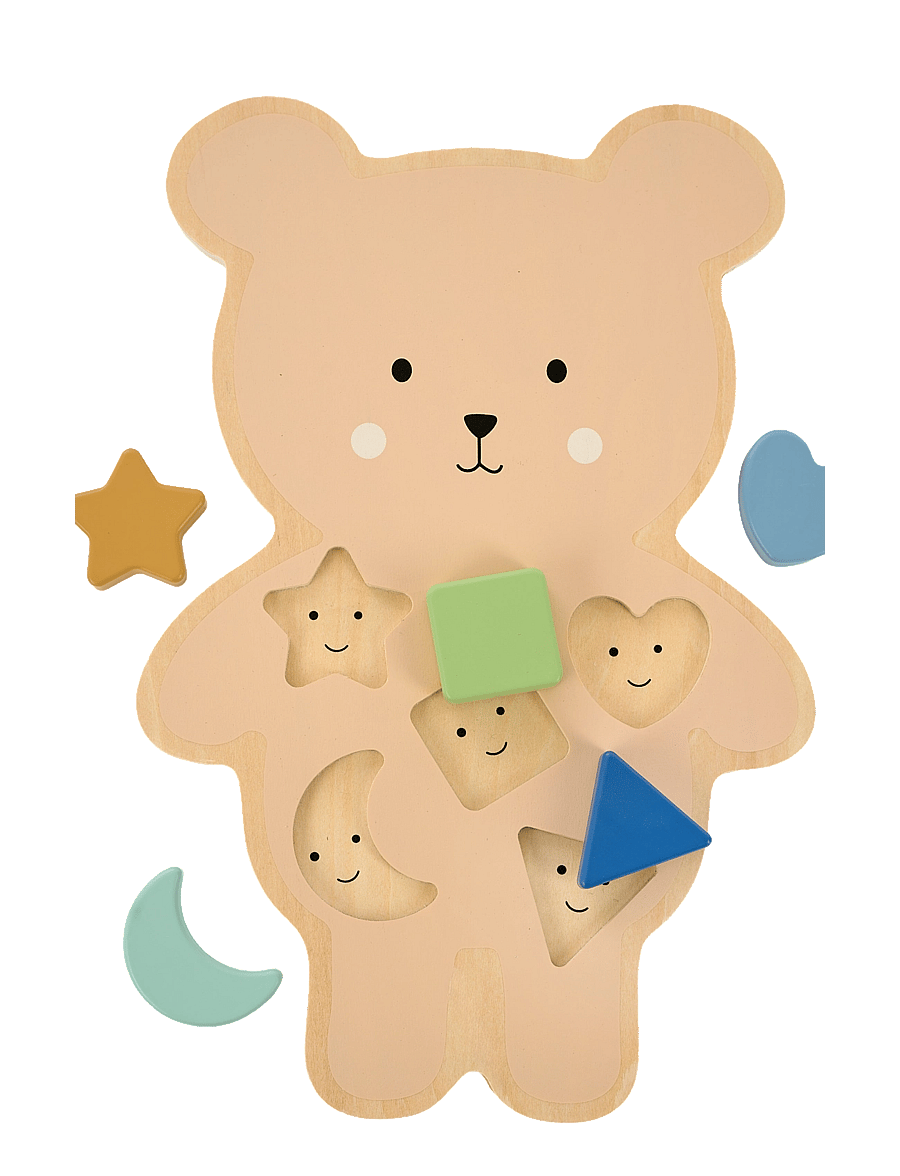 JaBaDaBaDo - Teddy Puzzle - träpussel - multi coloured - 1
