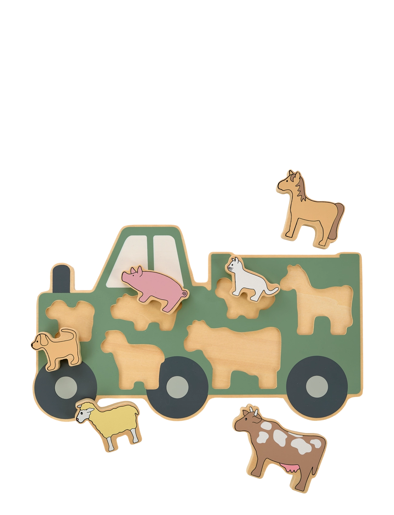 JaBaDaBaDo - Farm Puzzle - træpuslespil - multi coloured - 1