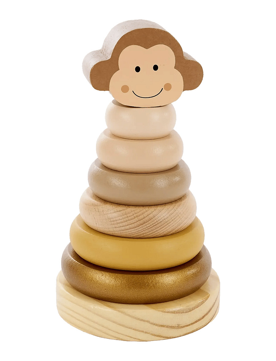 JaBaDaBaDo - Stacking toy Monkey - stapelbare blokk - multi coloured - 0