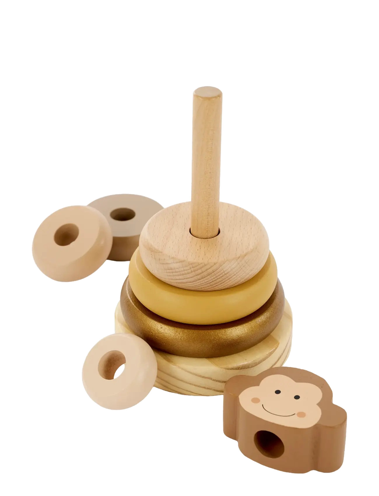 JaBaDaBaDo - Stacking toy Monkey - stapelbare blokk - multi coloured - 1