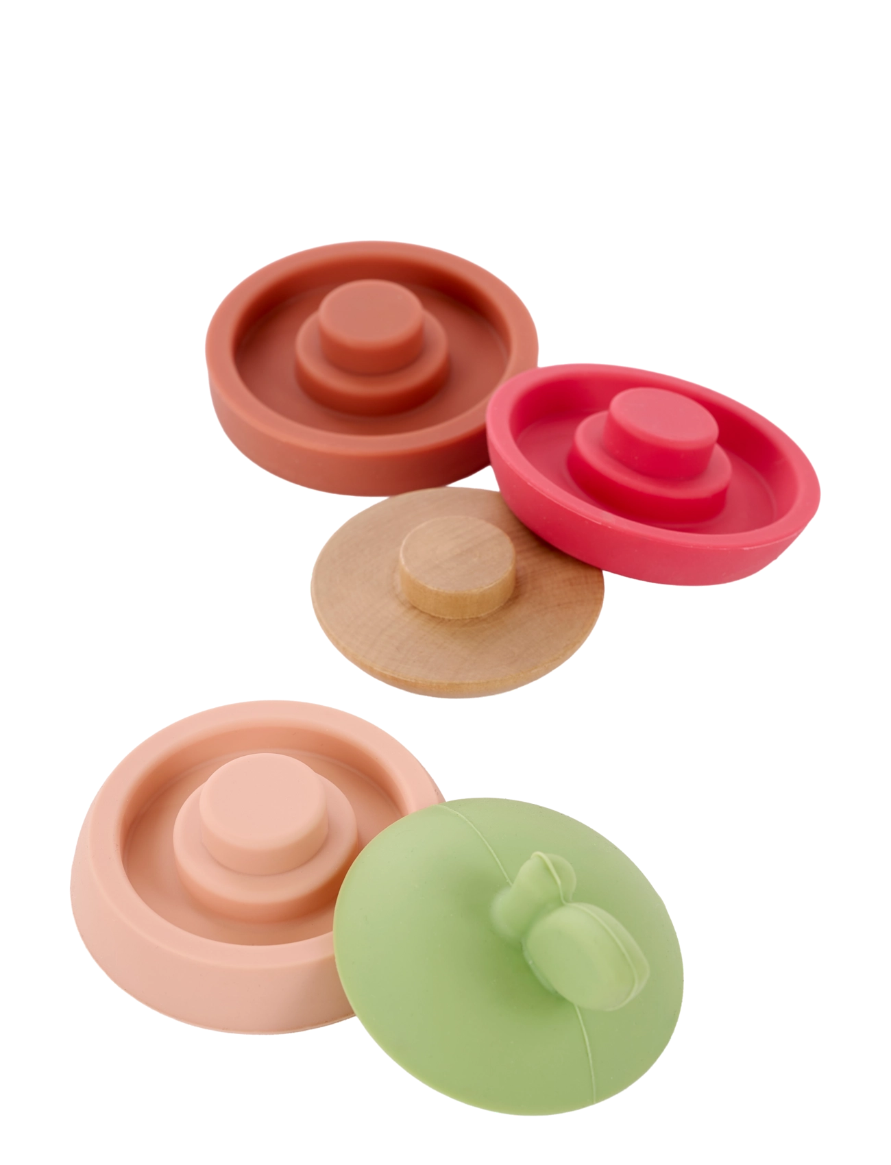 JaBaDaBaDo - Stacking toy Apple silicone - laotavad klotsid - multi coloured - 2