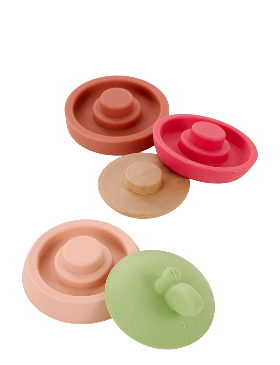 JaBaDaBaDo - Stacking toy Apple silicone - laotavad klotsid - multi coloured - 2