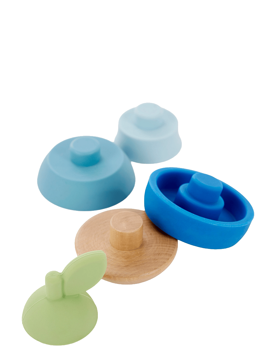 JaBaDaBaDo - Stacking toy Pear silicone - stapelbara klossar - multi coloured - 2