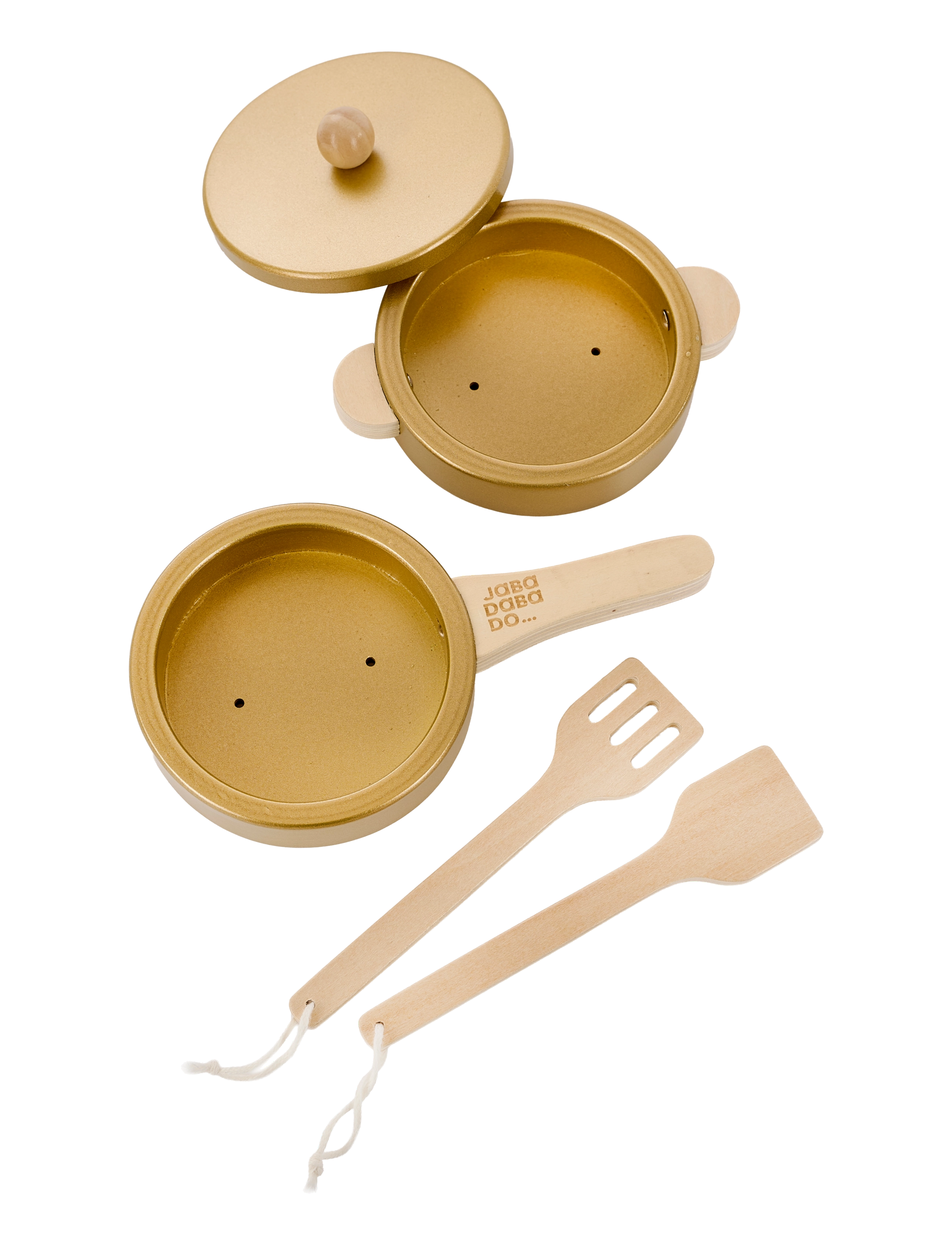 JaBaDaBaDo - Pot & pan set gold - tilbehør til legekøkkener - multi coloured - 1