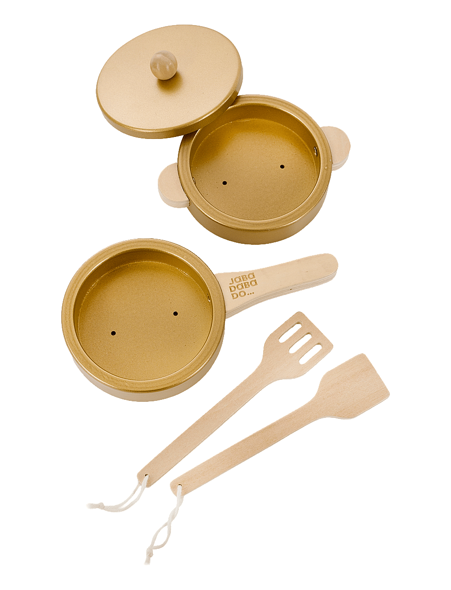 JaBaDaBaDo - Pot & pan set gold - tilbehør til legekøkkener - multi coloured - 1
