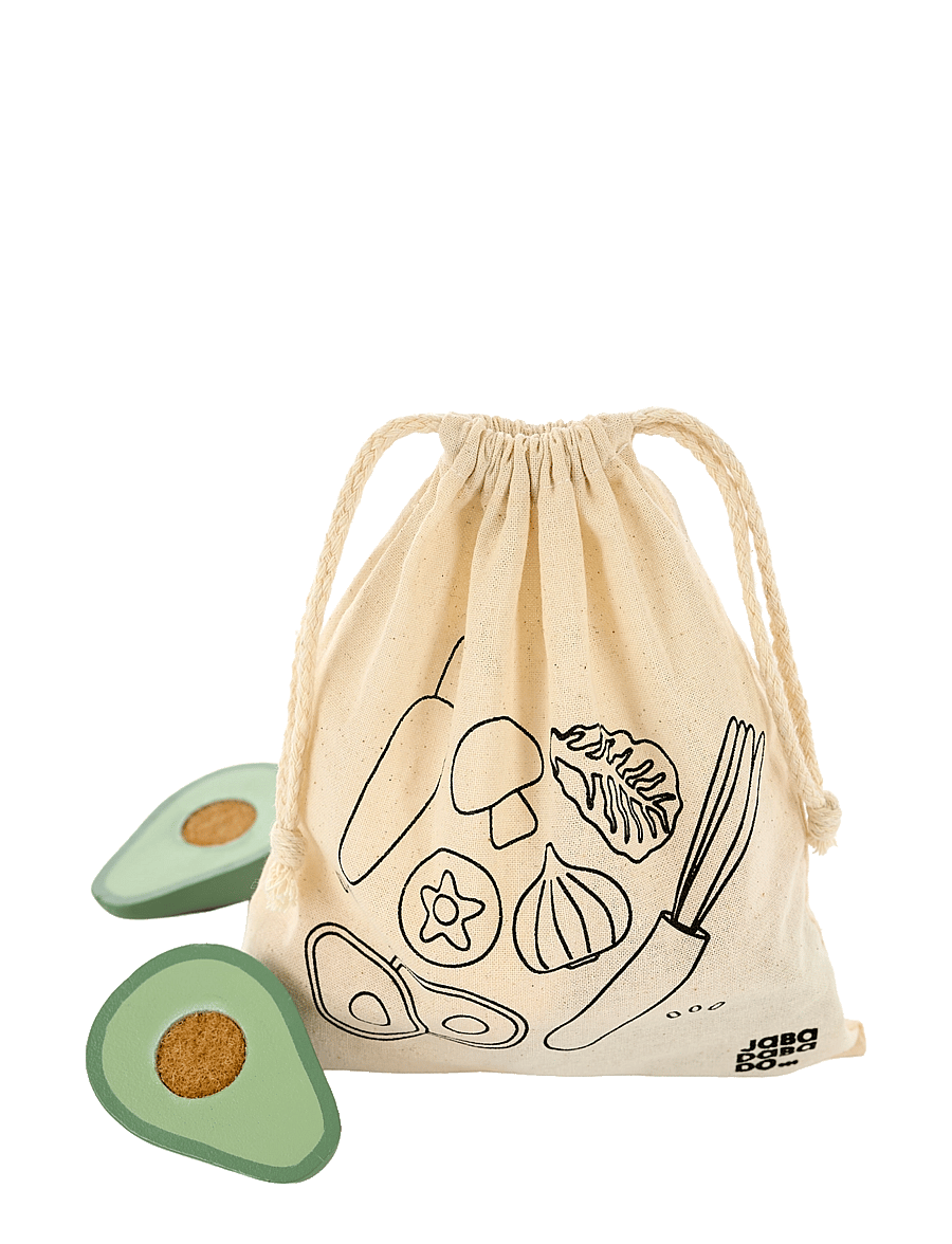 JaBaDaBaDo - Wooden vegetables in bag - leksaksmat & leksakstårtor - multi coloured - 1