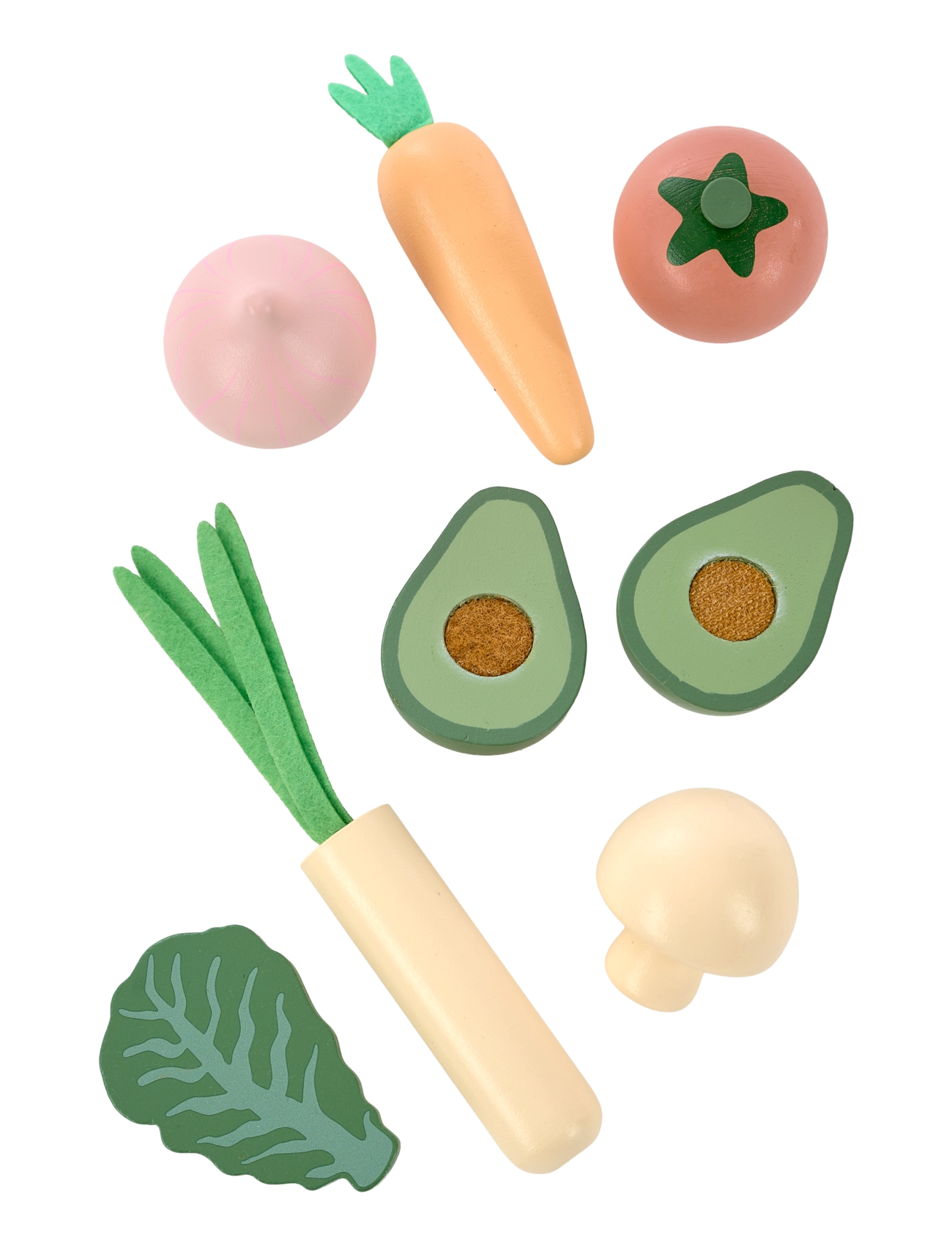 JaBaDaBaDo - Wooden vegetables in bag - leksaksmat & leksakstårtor - multi coloured - 2