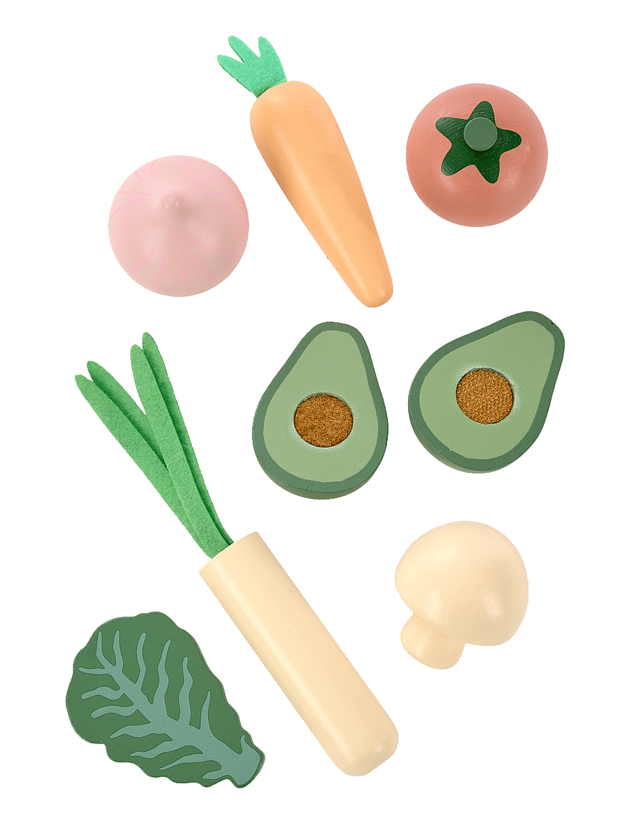 JaBaDaBaDo - Wooden vegetables in bag - leksaksmat & leksakstårtor - multi coloured - 2