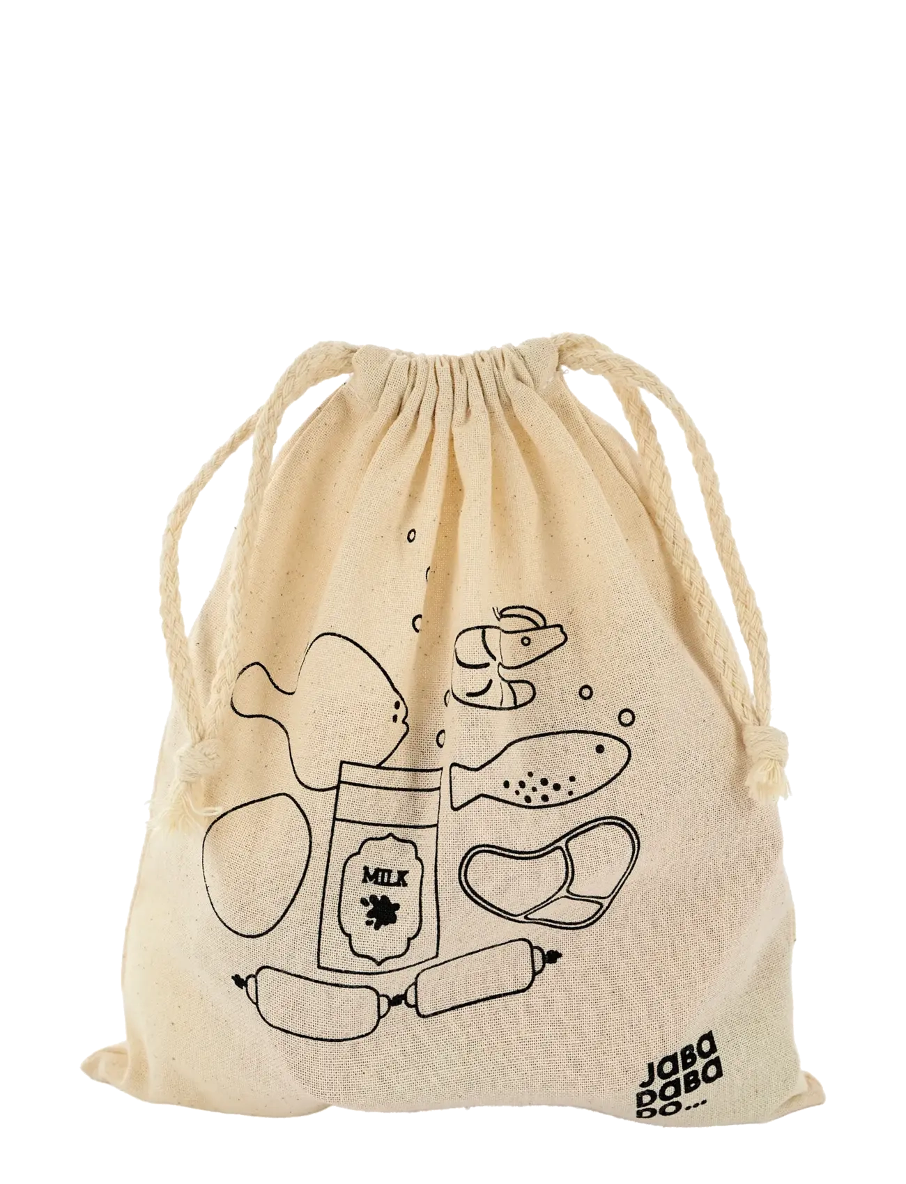 JaBaDaBaDo - Wooden food in bag - legemad & legekager - multi coloured - 2