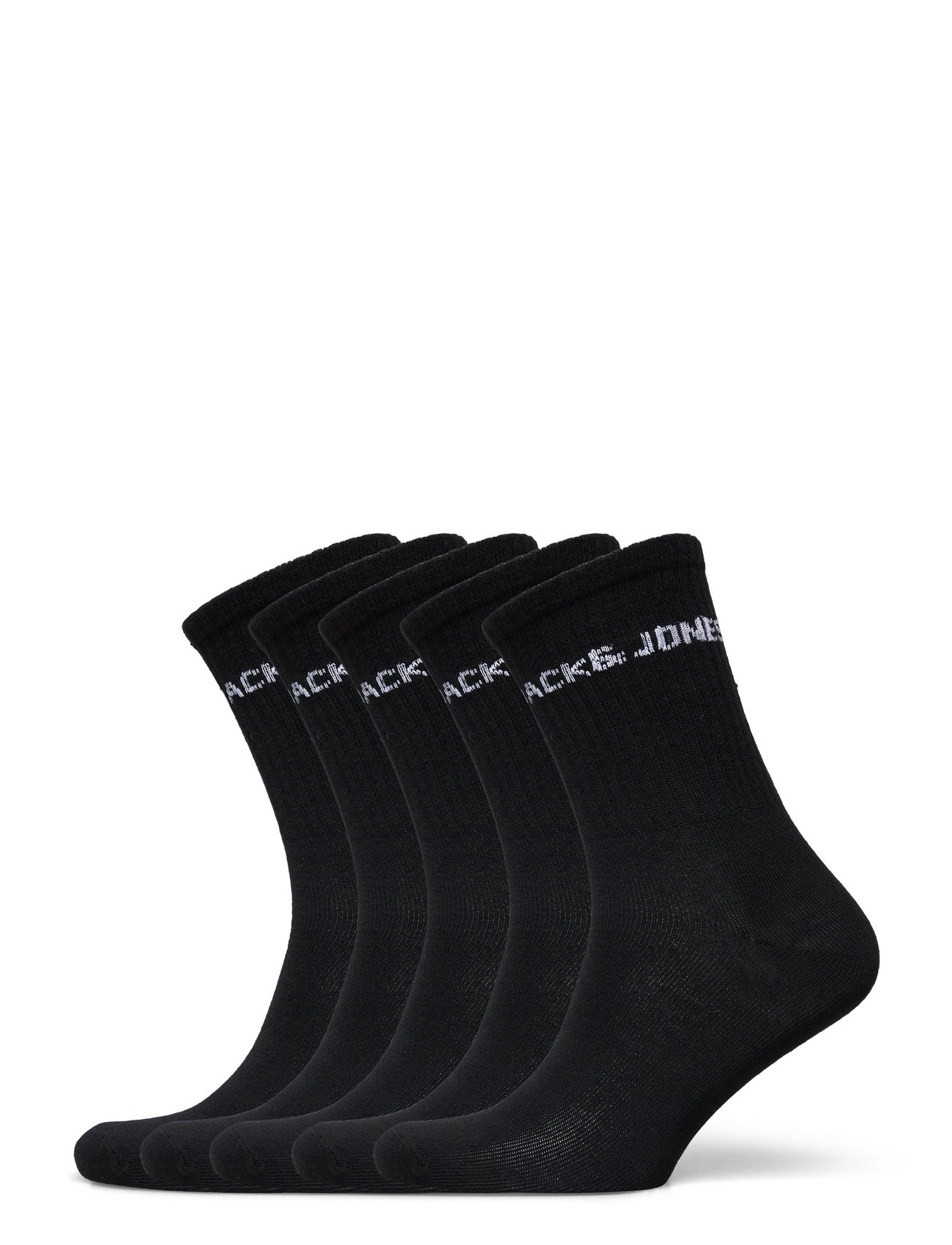 Black Basic Logo Tennis Sokker 5-pakning Noos str. 33/37