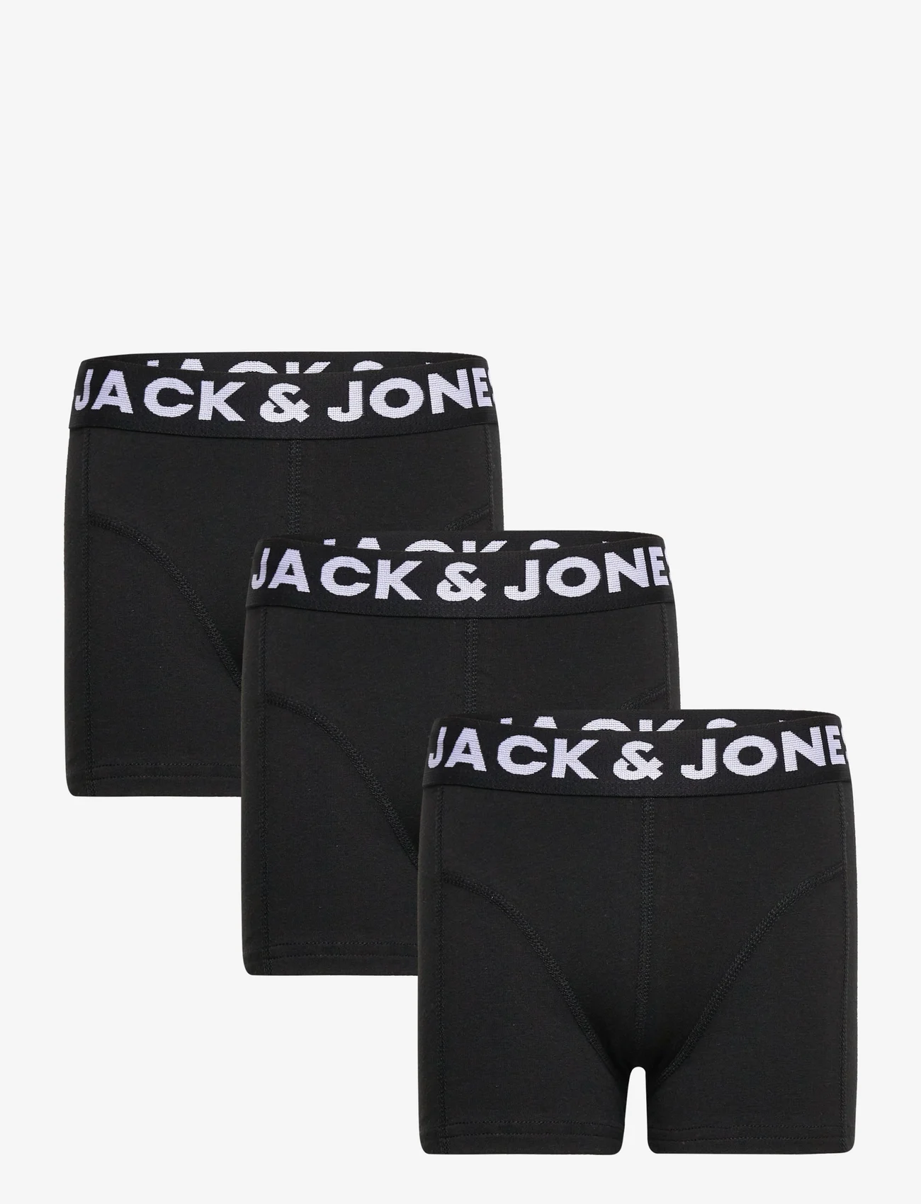 Jack & Jones - SENSE TRUNKS 3-PACK NOOS JNR - majtki - black - 0