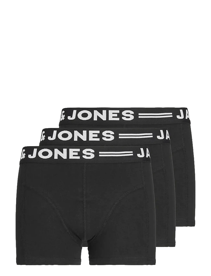 Jack & Jones - SENSE TRUNKS 3-PACK NOOS JNR - unterhosen - black - 0