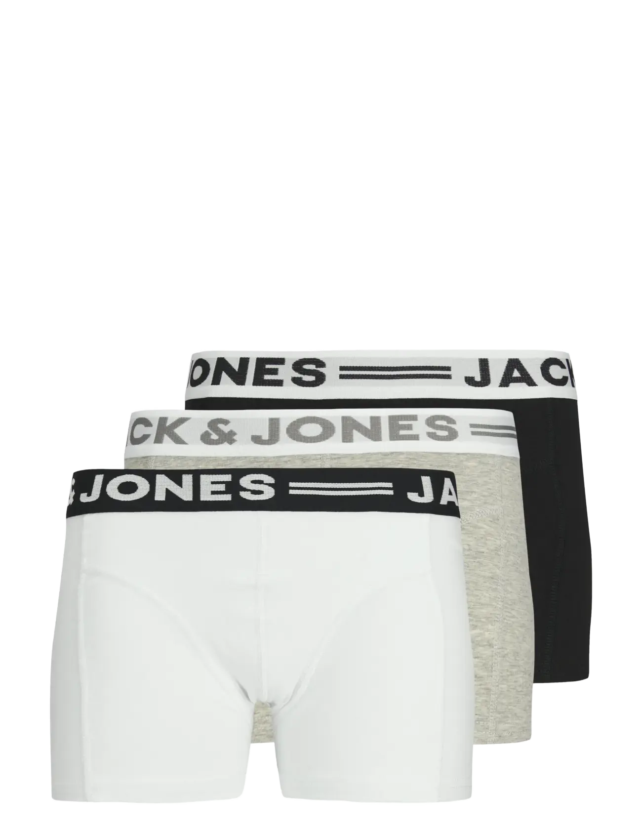 Jack & Jones Sense Trunks 3-Pack Noos Jnr, Børn, 3-Pak Boxershorts, Multi/mønstret, Str: 140