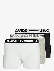 Jack & Jones - SENSE TRUNKS 3-PACK NOOS JNR - sous-vêtements pour hommes - light grey melange - 0