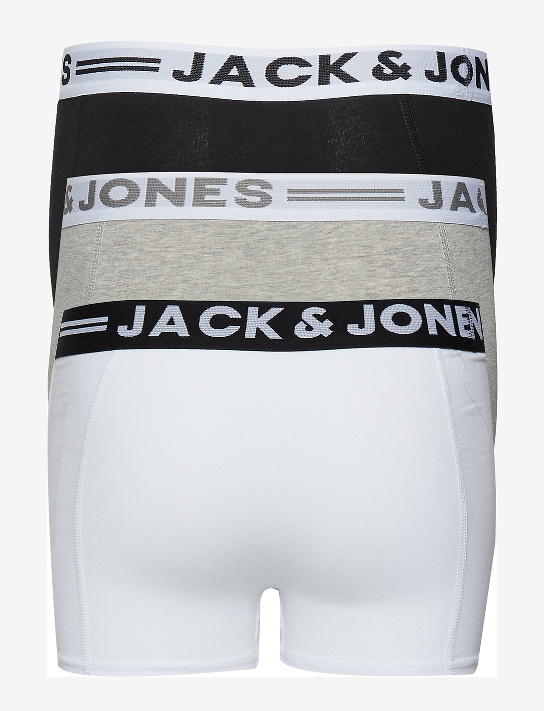 Jack & Jones - SENSE TRUNKS 3-PACK NOOS JNR - kalsonger - light grey melange - 5