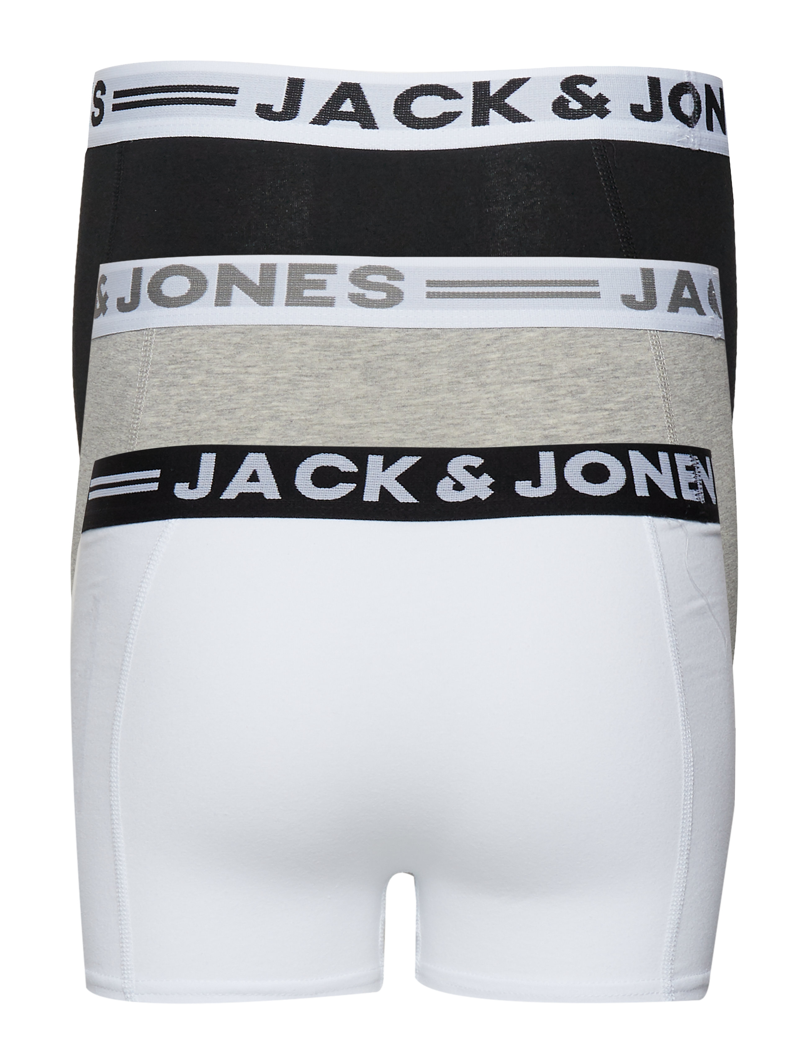 Jack & Jones - SENSE TRUNKS 3-PACK NOOS JNR - underdele - light grey melange - 5