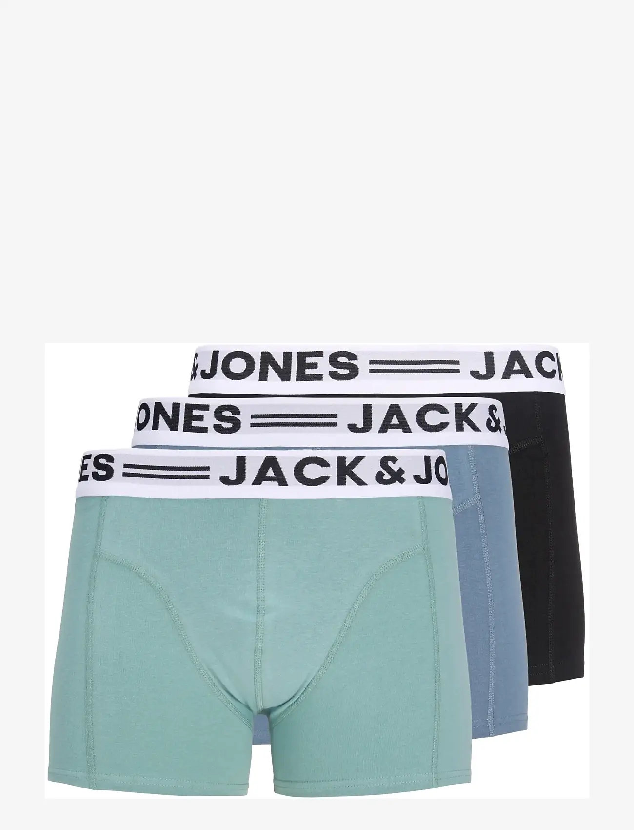 Jack & Jones - SENSE TRUNKS 3-PACK NOOS JNR - püksid - mineral blue - 0