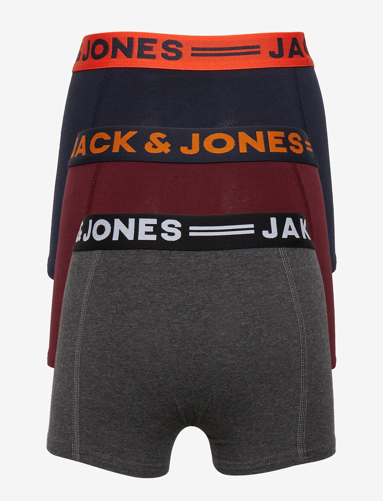 Jack & Jones - JACLICHFIELD TRUNKS 3 PACK NOOS JNR - underdele - dark grey melange - 1