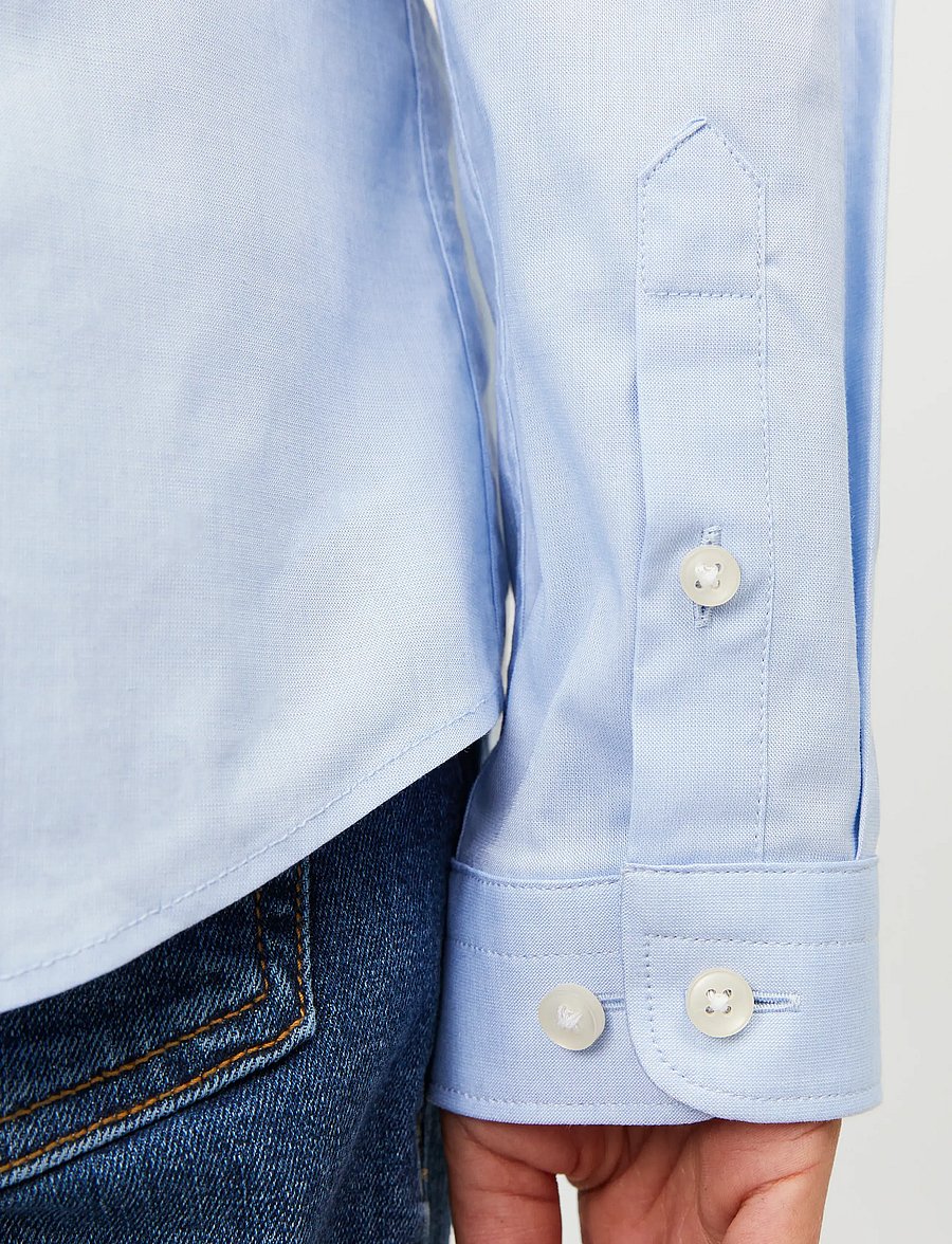 Jack & Jones - JPRPARMA SHIRT L/S NOOS JNR - langærmede skjorter - cashmere blue - 4