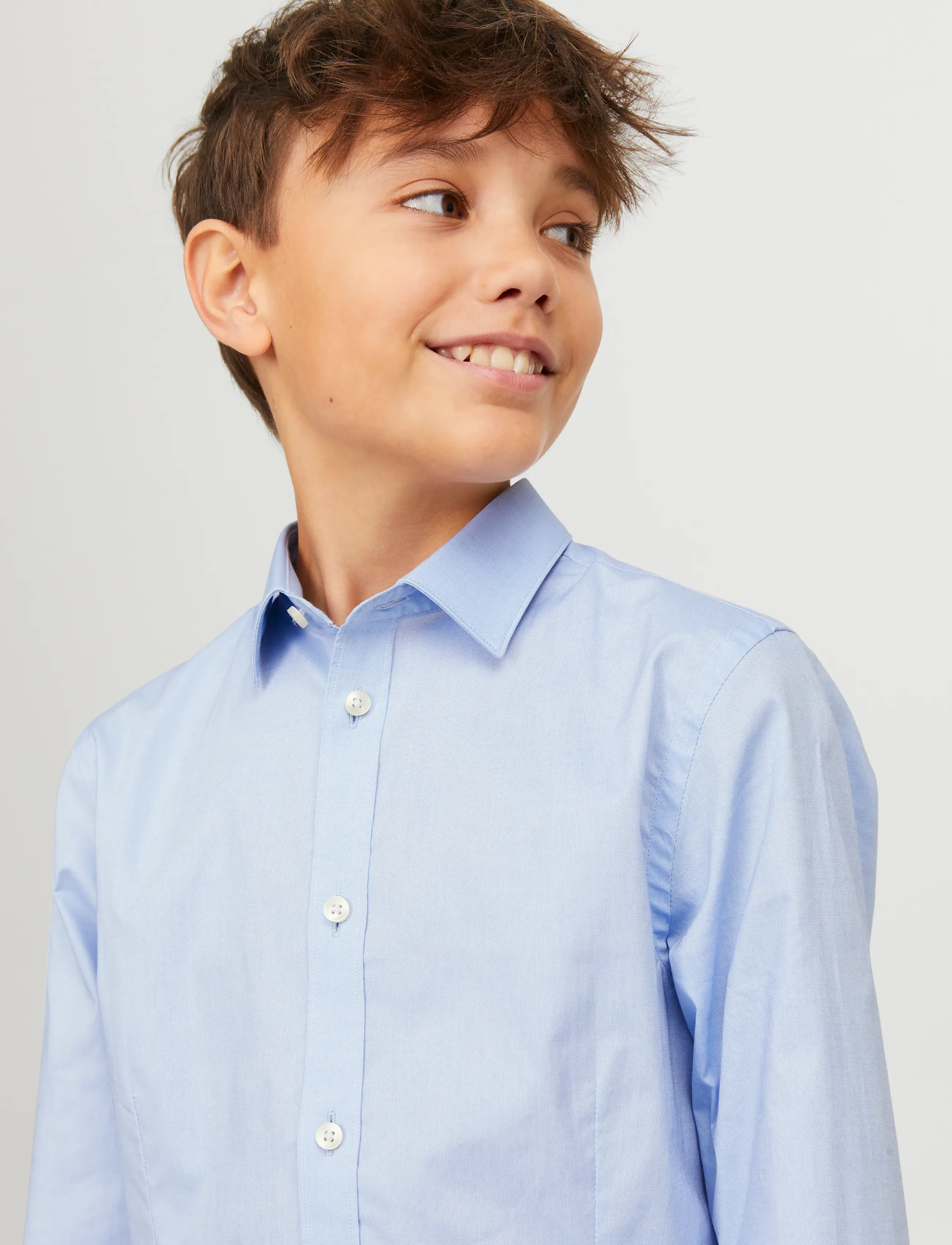 Jack & Jones - JPRPARMA SHIRT L/S NOOS JNR - langærmede skjorter - cashmere blue - 5