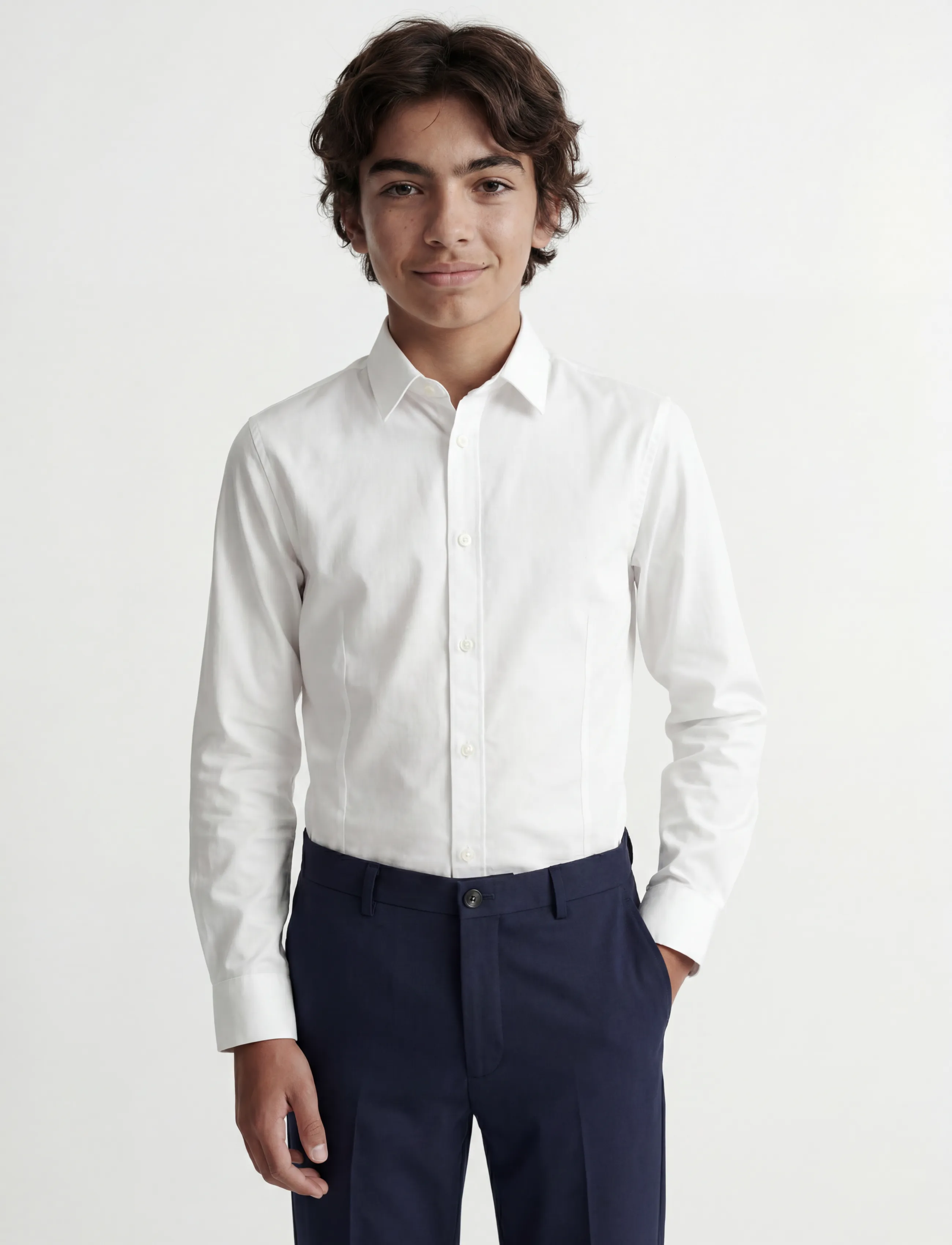 Jack & Jones - JPRPARMA SHIRT L/S NOOS JNR - overhemden met lange mouwen - white - 0