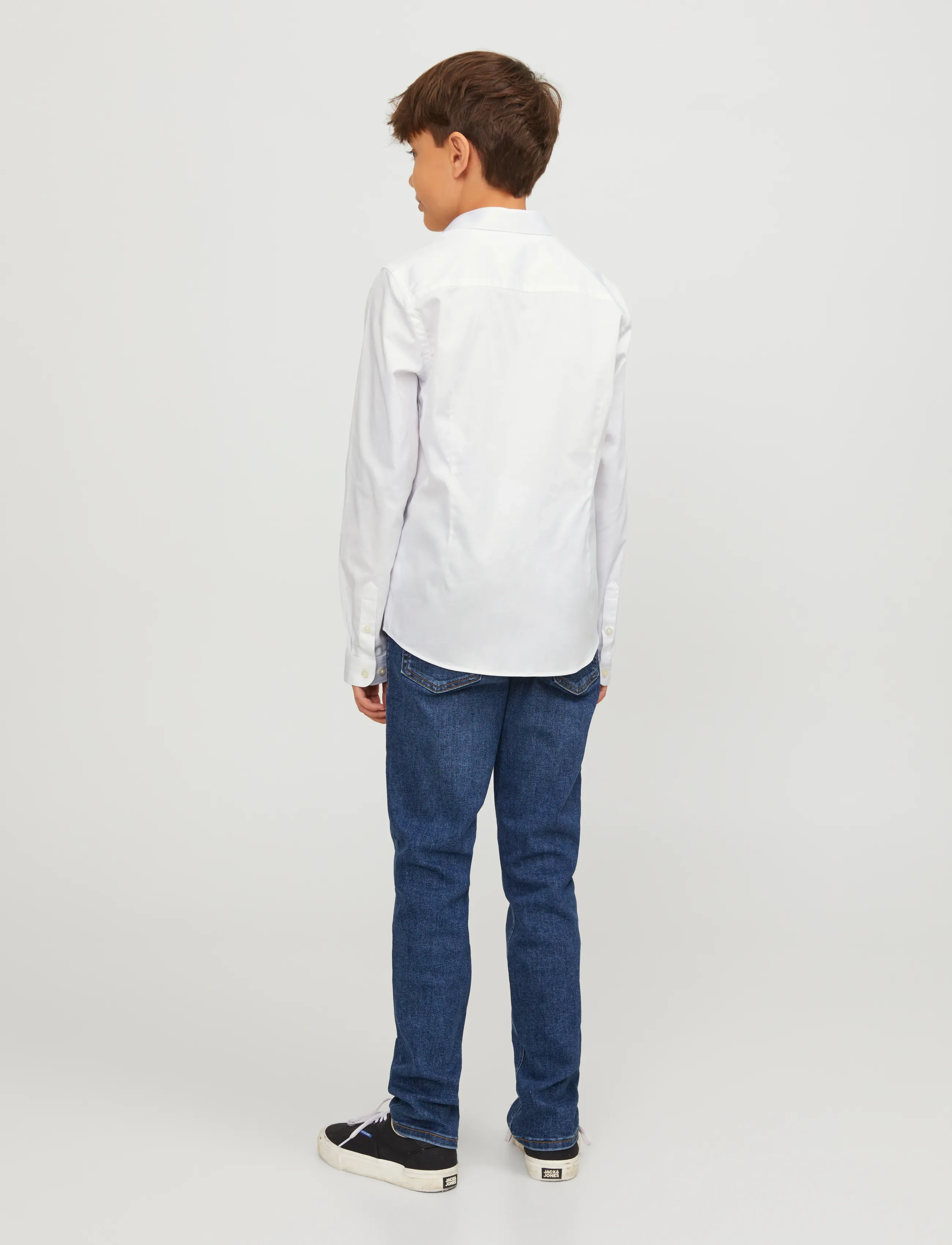 Jack & Jones - JPRPARMA SHIRT L/S NOOS JNR - langärmlige hemden - white - 3