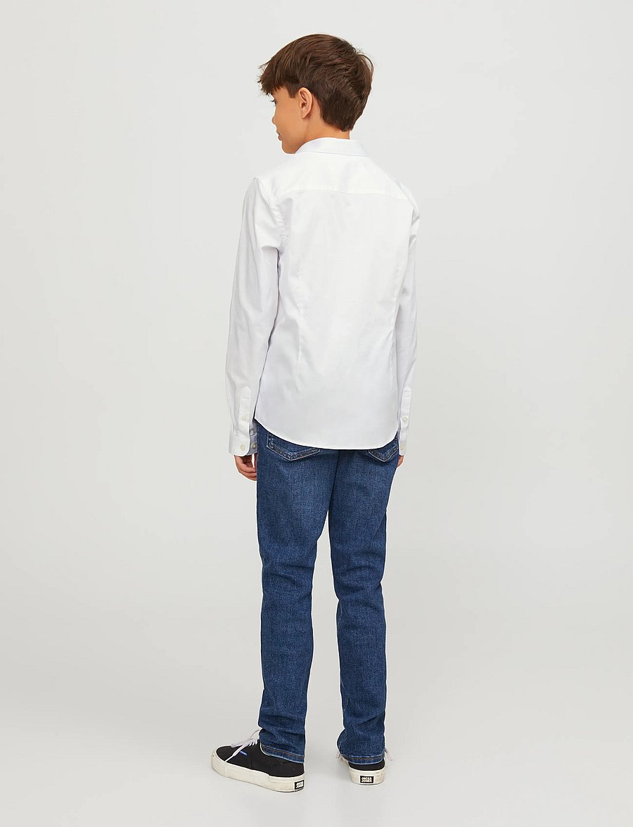 Jack & Jones - JPRPARMA SHIRT L/S NOOS JNR - langärmlige hemden - white - 3