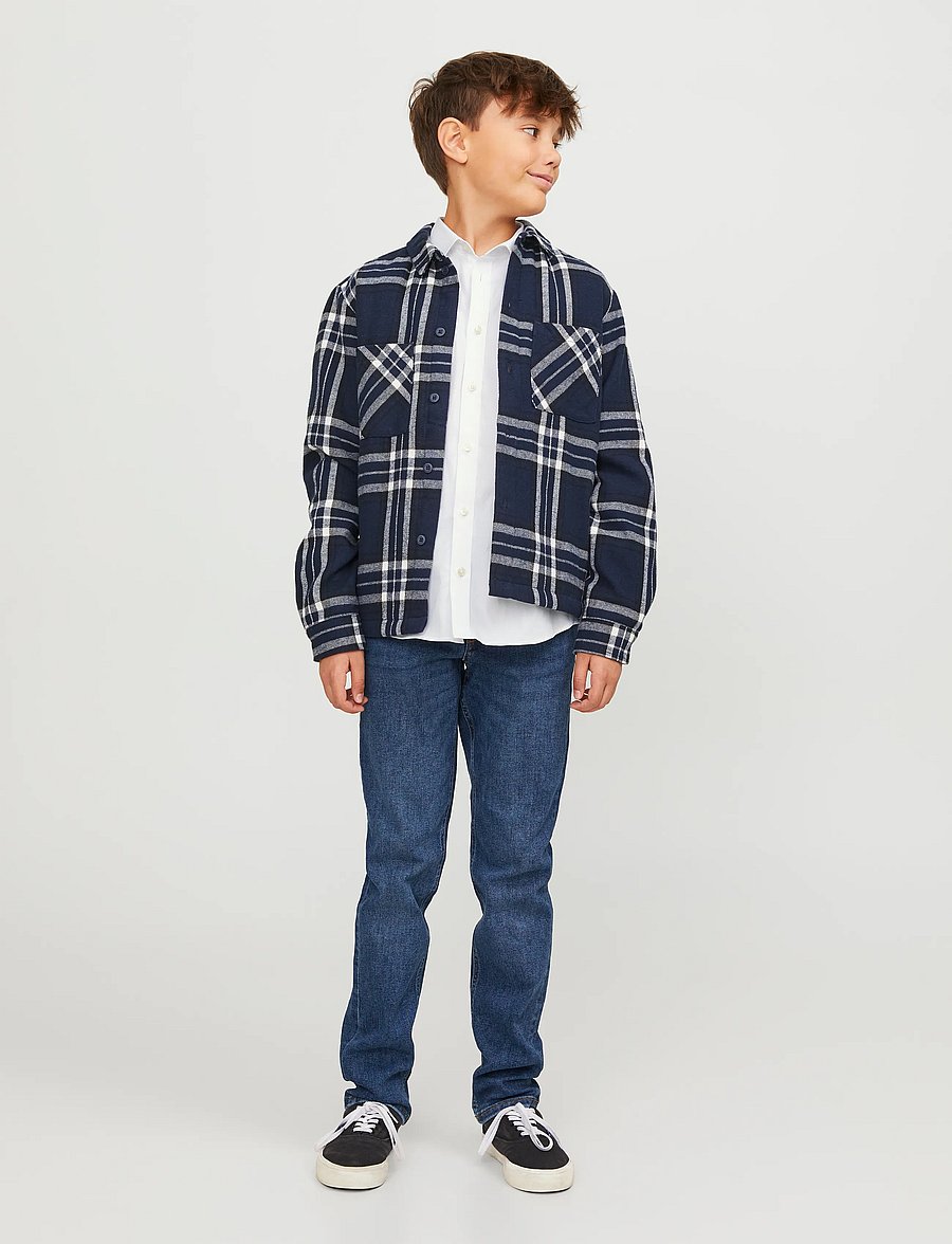 Jack & Jones - JPRPARMA SHIRT L/S NOOS JNR - langärmlige hemden - white - 4