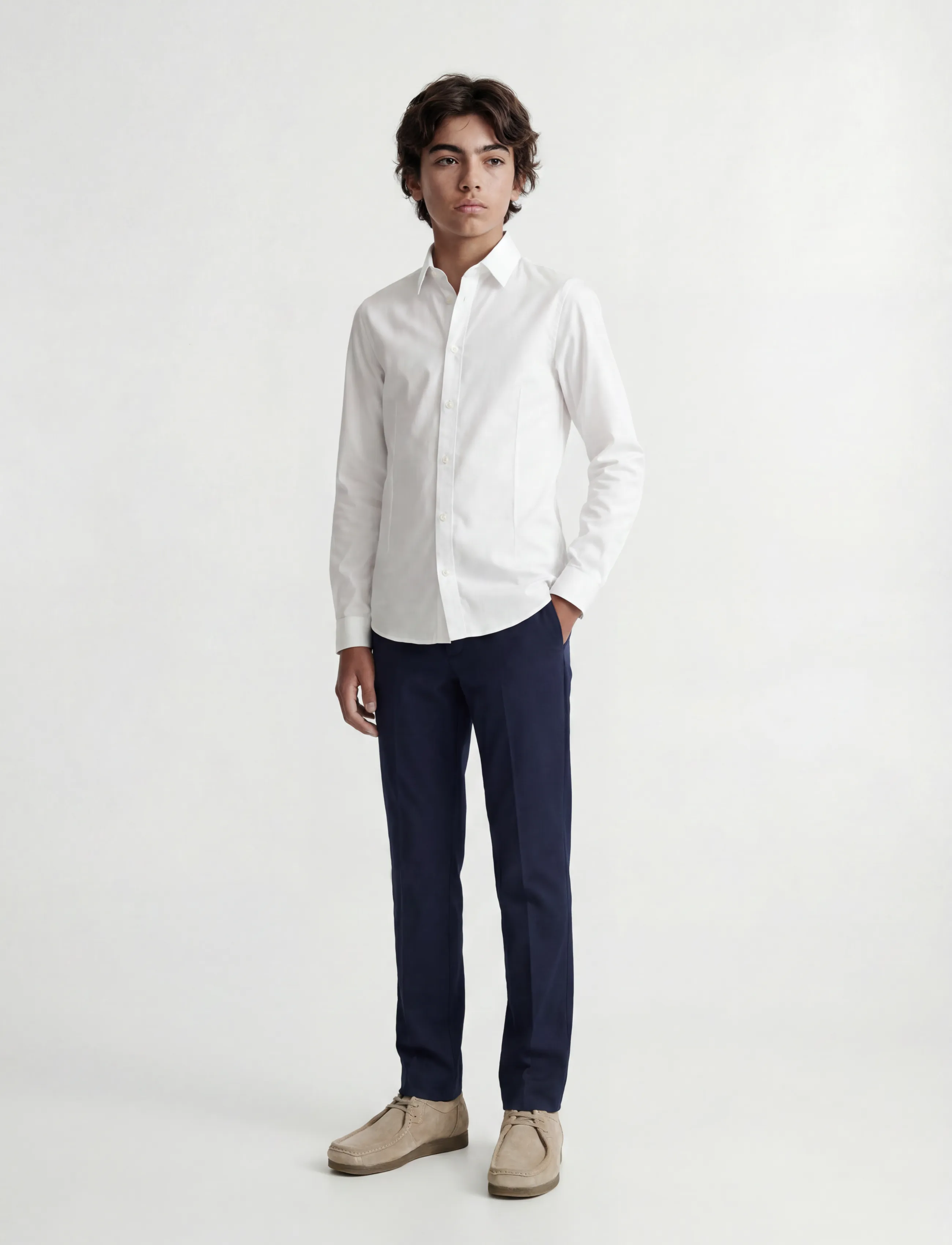 Jack & Jones - JPRPARMA SHIRT L/S NOOS JNR - overhemden met lange mouwen - white - 4