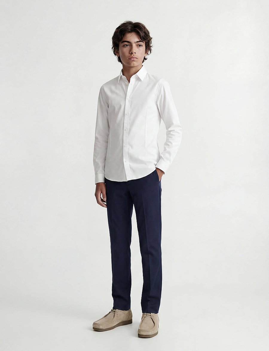 Jack & Jones - JPRPARMA SHIRT L/S NOOS JNR - overhemden met lange mouwen - white - 4