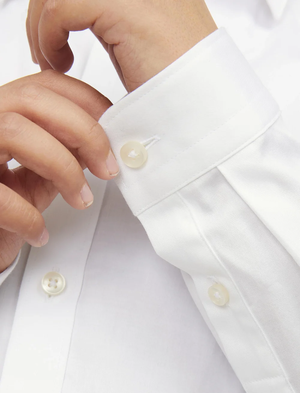 Jack & Jones - JPRPARMA SHIRT L/S NOOS JNR - koszule z długimi rękawami - white - 5