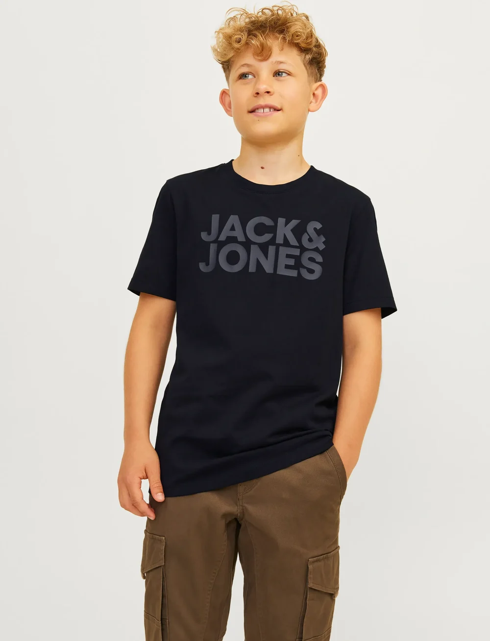 Jack & Jones - JJECORP LOGO TEE SS O-NECK NOOS JNR - kurzärmelige - black - 0